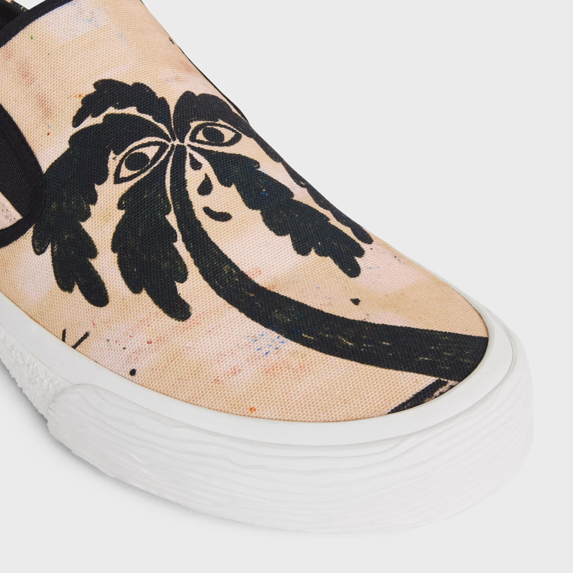 Flat Slip On 05 - Beige/Black - Image 8