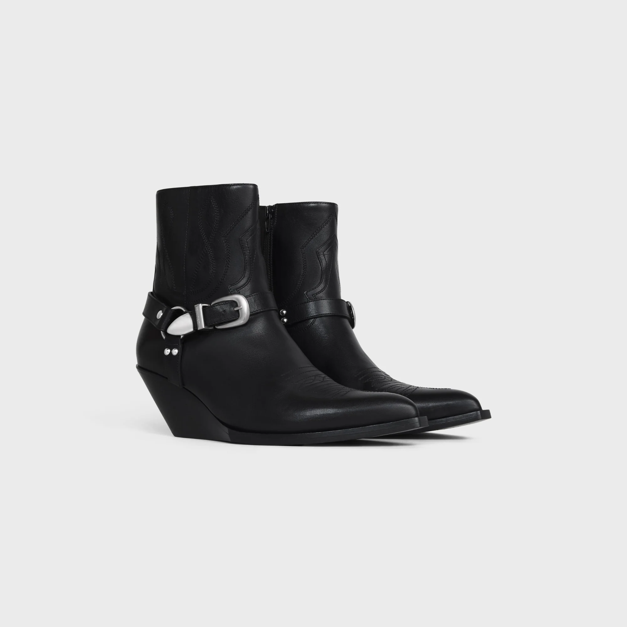 Zipped Boot W/Harness 70 - Black - Image 3
