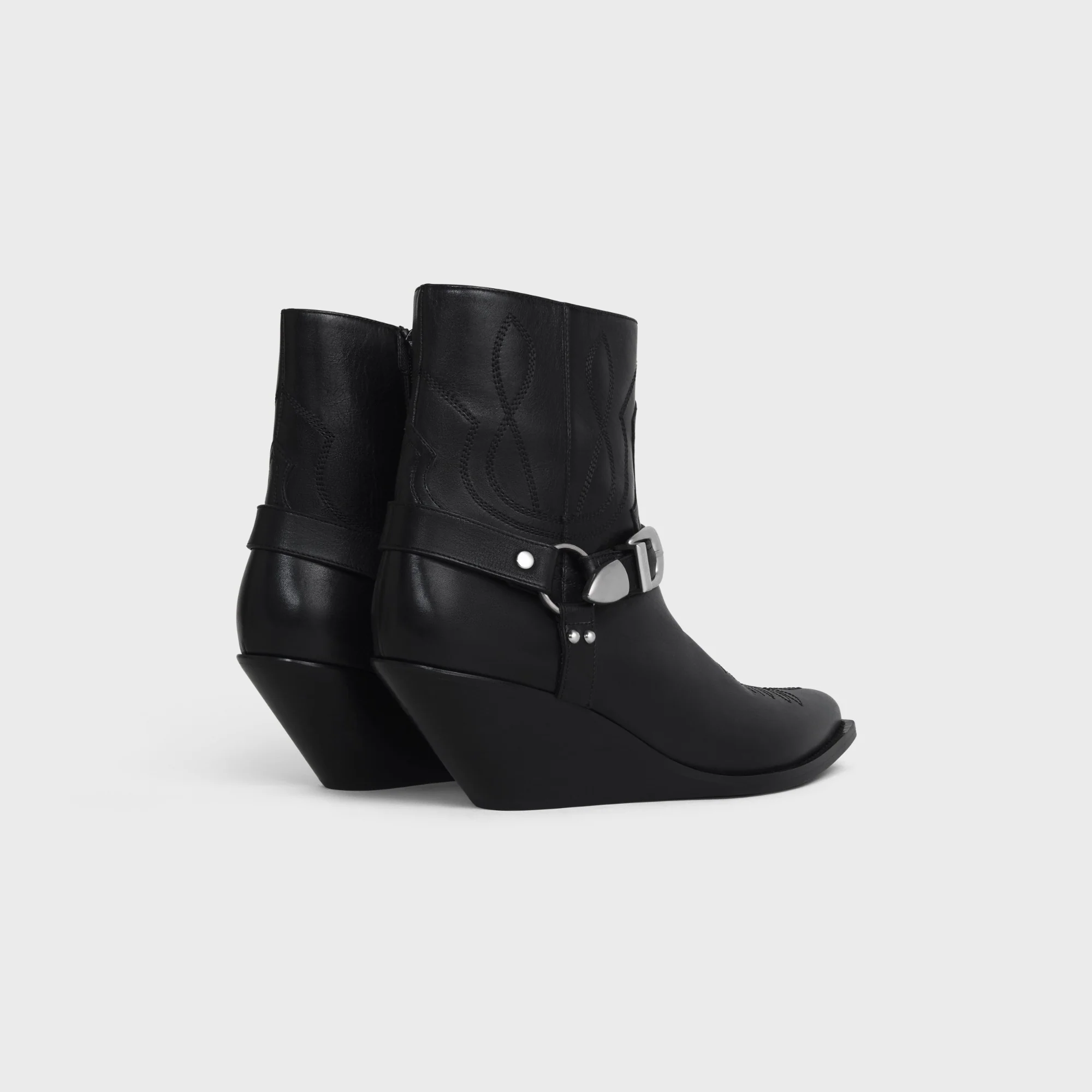 Zipped Boot W/Harness 70 - Black - Image 5