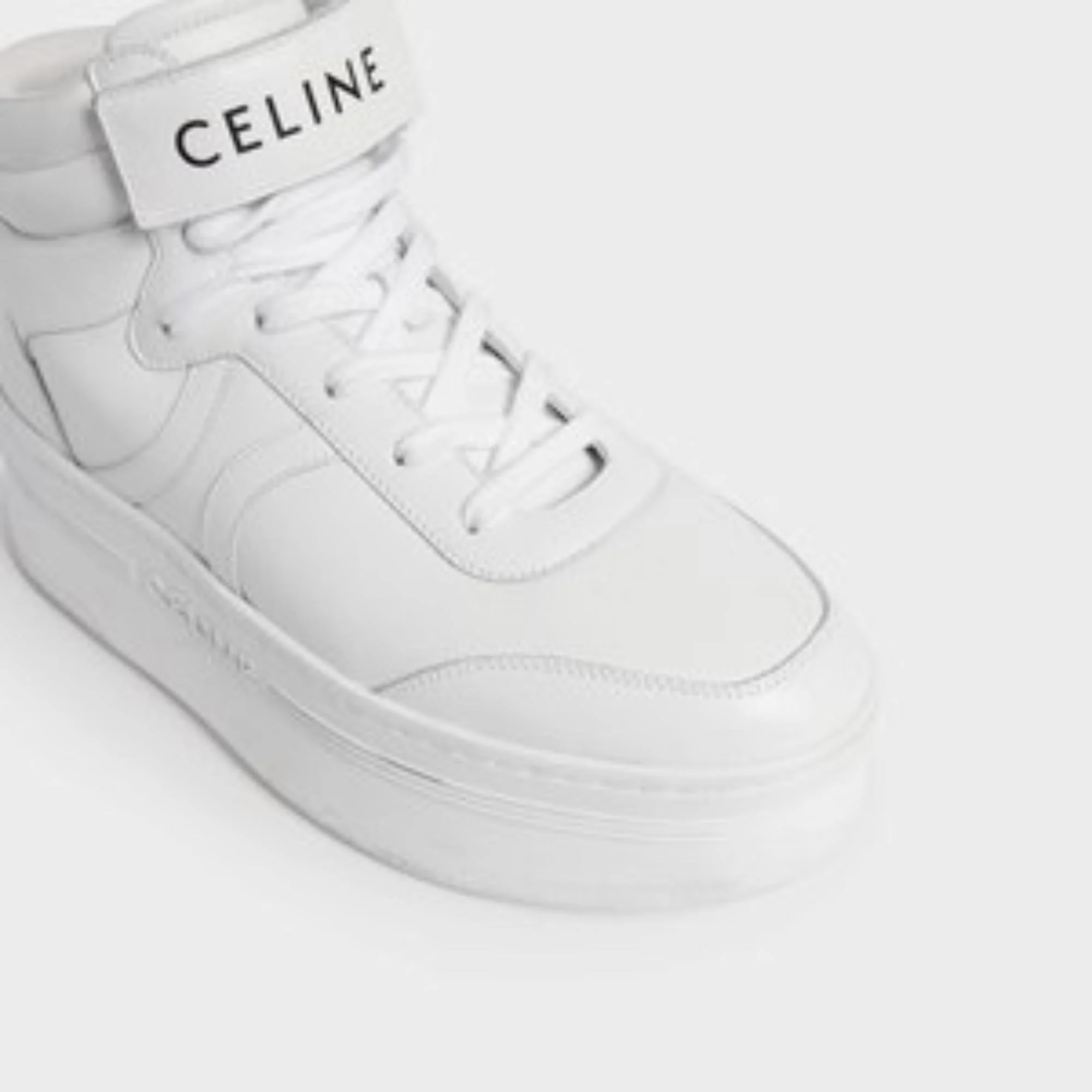 Mid Lace-Up Sneaker W/Scratch - Optic White - Image 2
