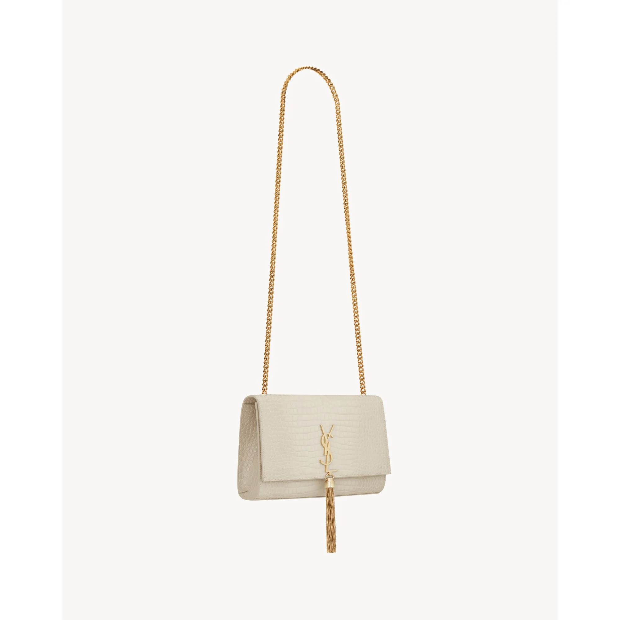Medium Kate Tassel Chain Bag - Crema Soft - Image 5