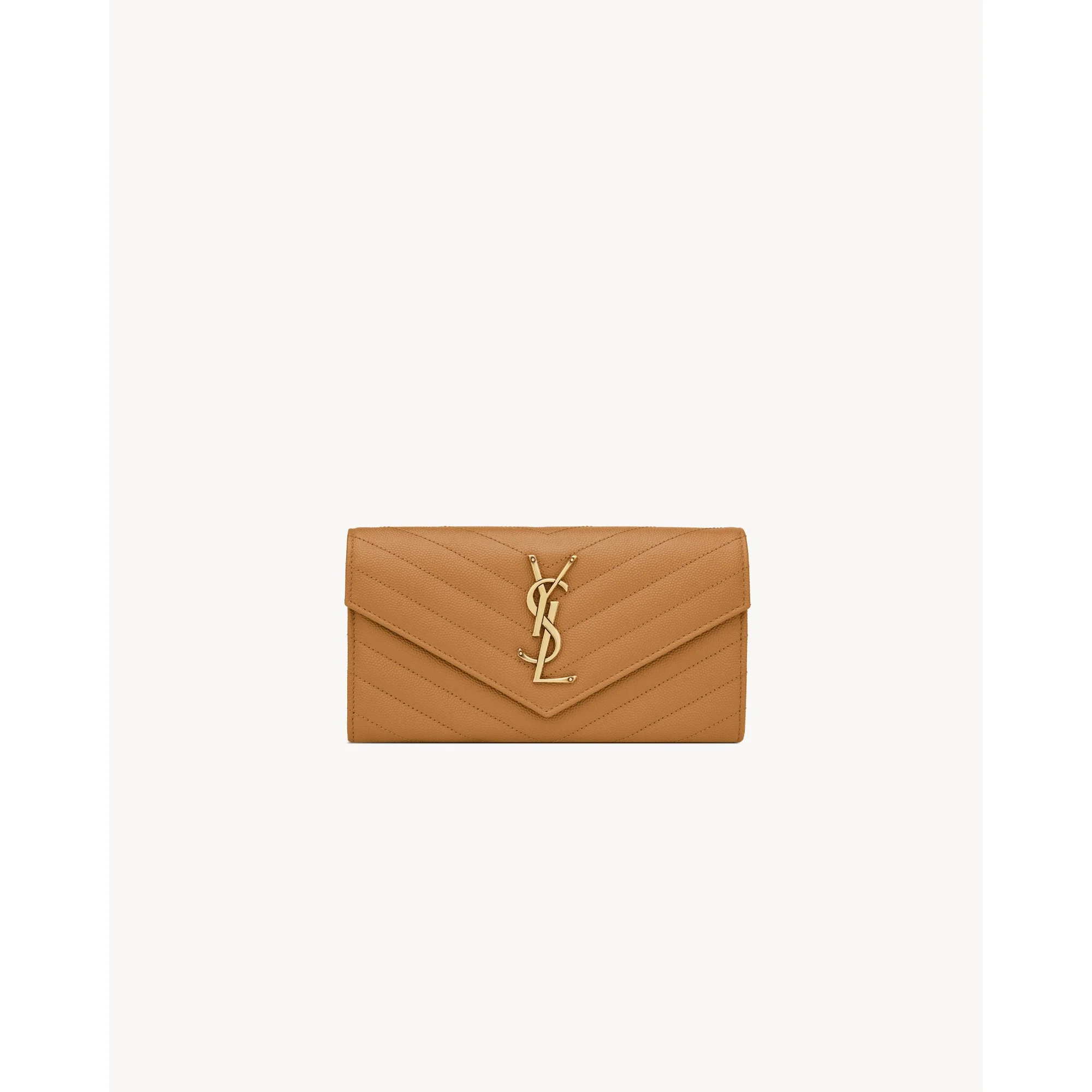 Large Flap Wallet - Natural Dark