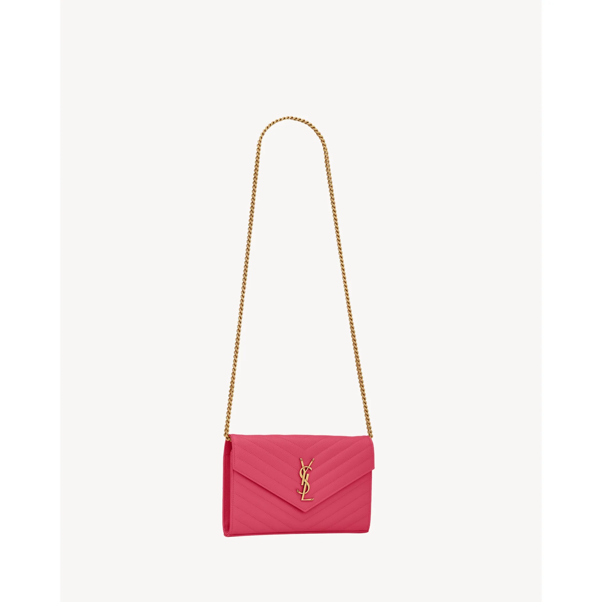 Classic Chain Wallet - Fuxia Couture - Image 5