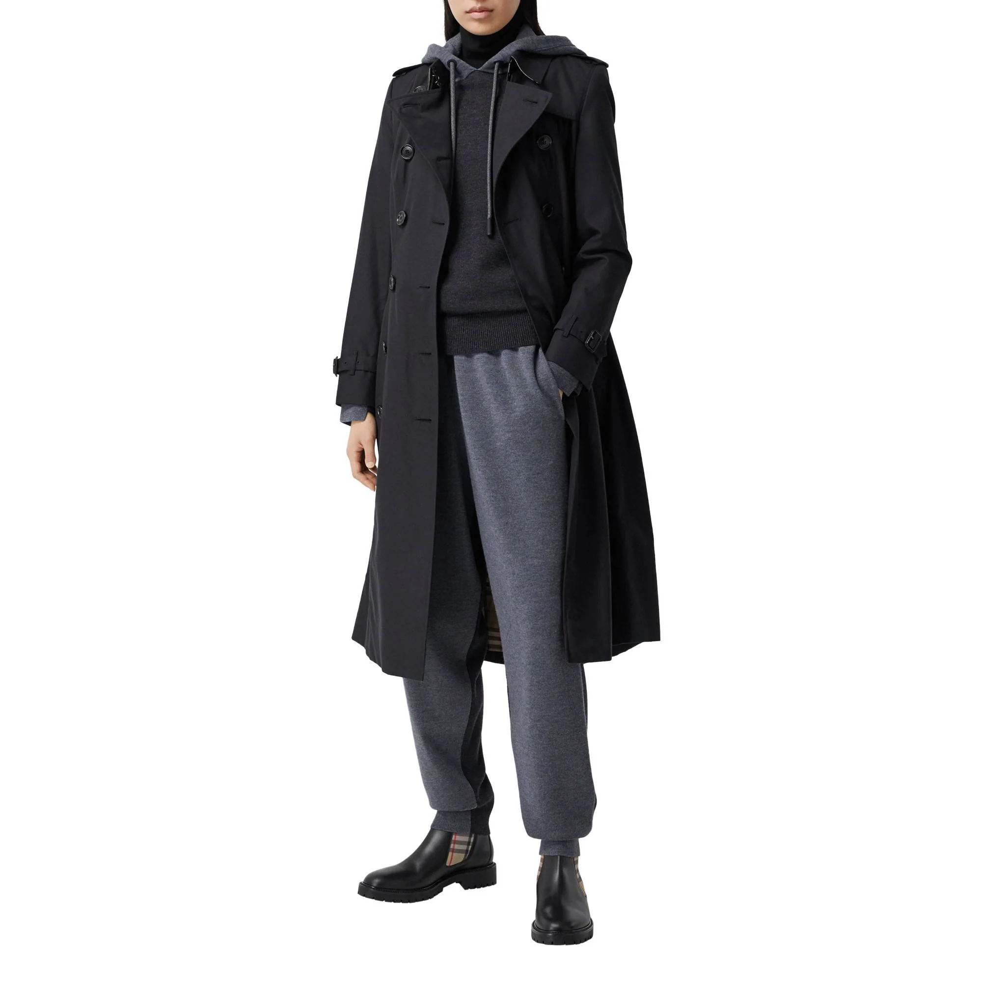 The Long Chelsea Heritage Trench Coat - Midnight - Image 14