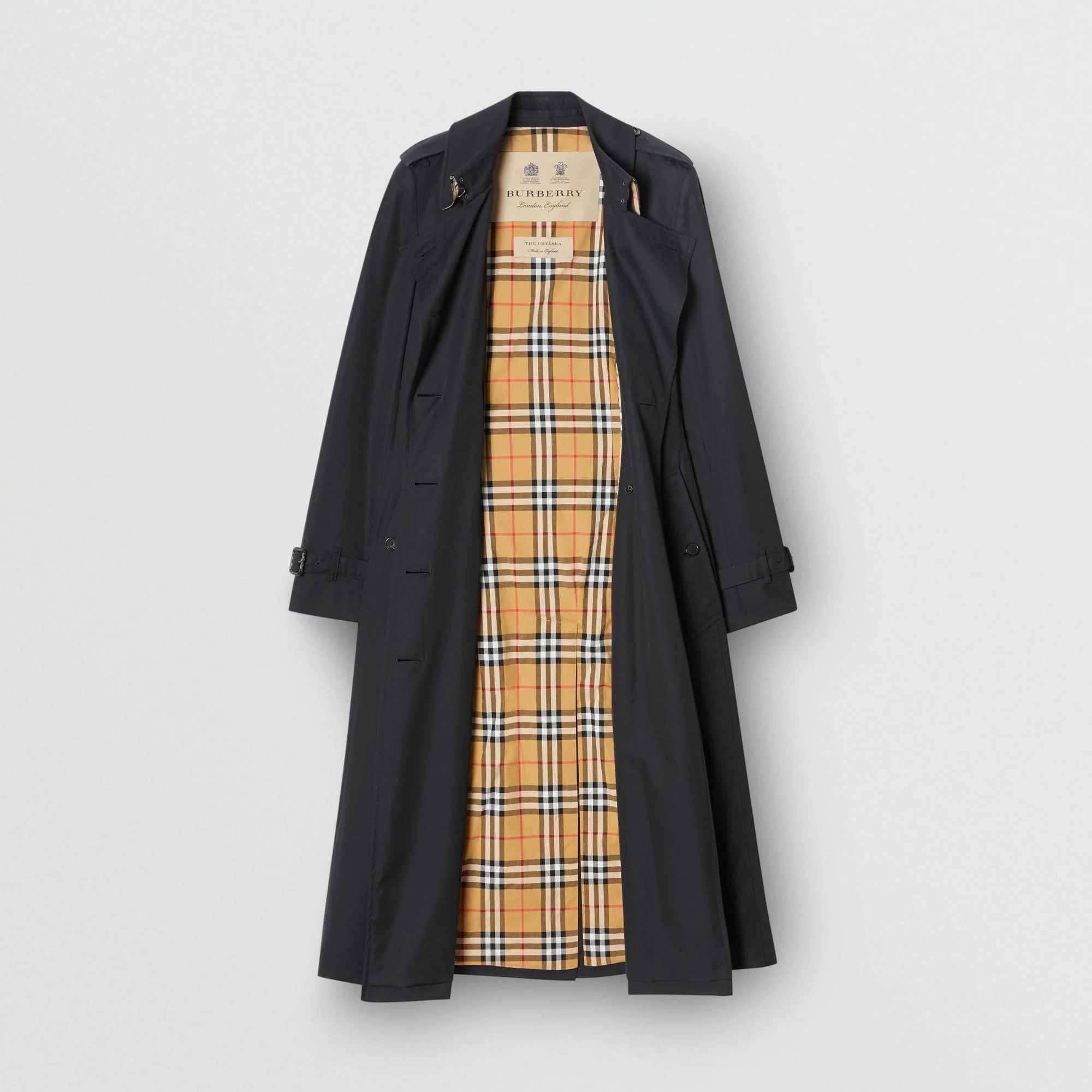 The Long Chelsea Heritage Trench Coat - Midnight - Image 5