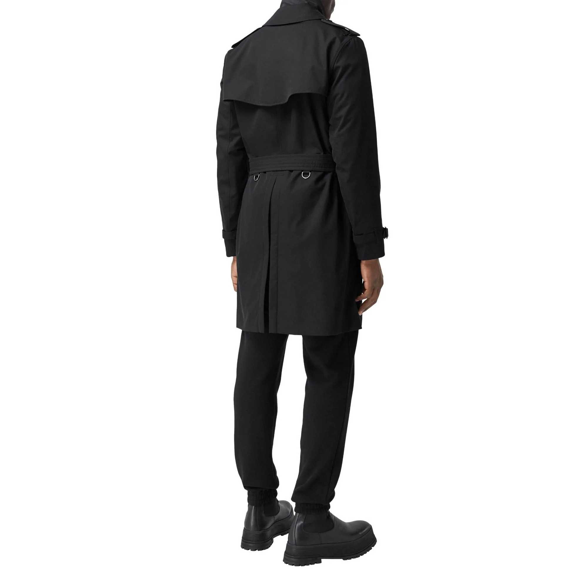 The Mid-length Kensington Heritage Trench Coat - Black - Image 9