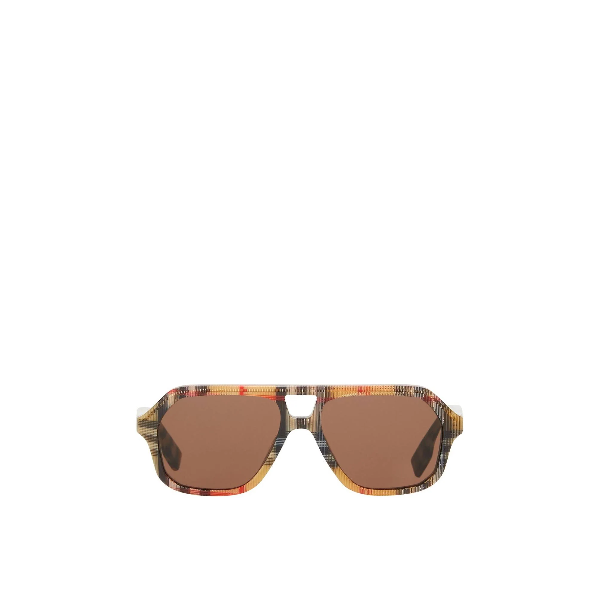 Check Pilot Sunglasses - Antique Yellow