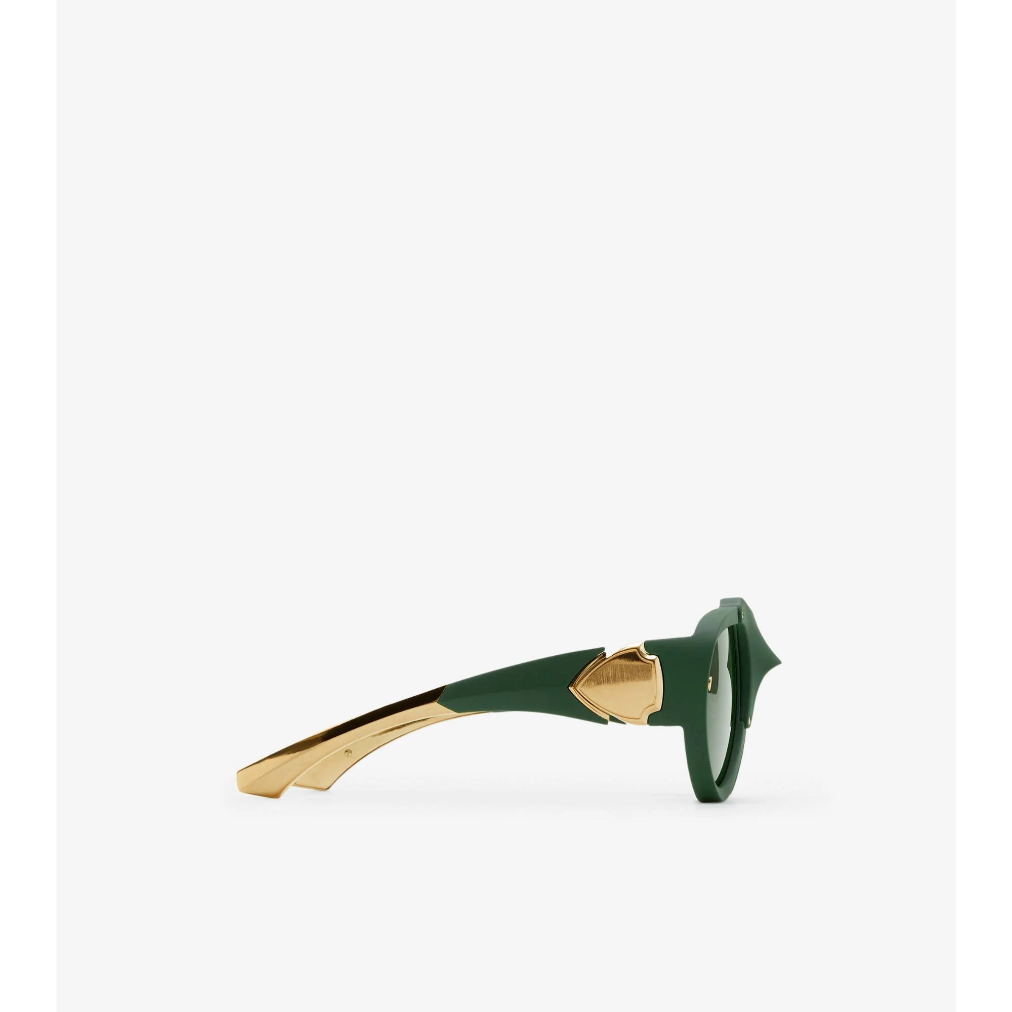 Shield Mask Sunglasses - Dark Forest Green - Image 6