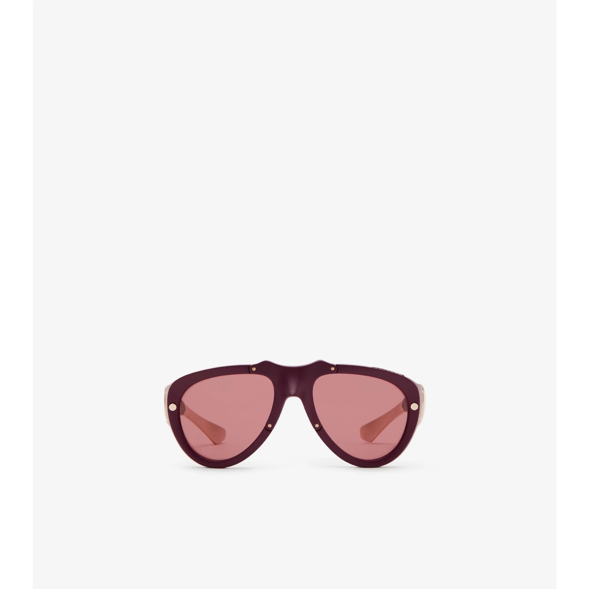 Shield Mask Sunglasses - Dark Red