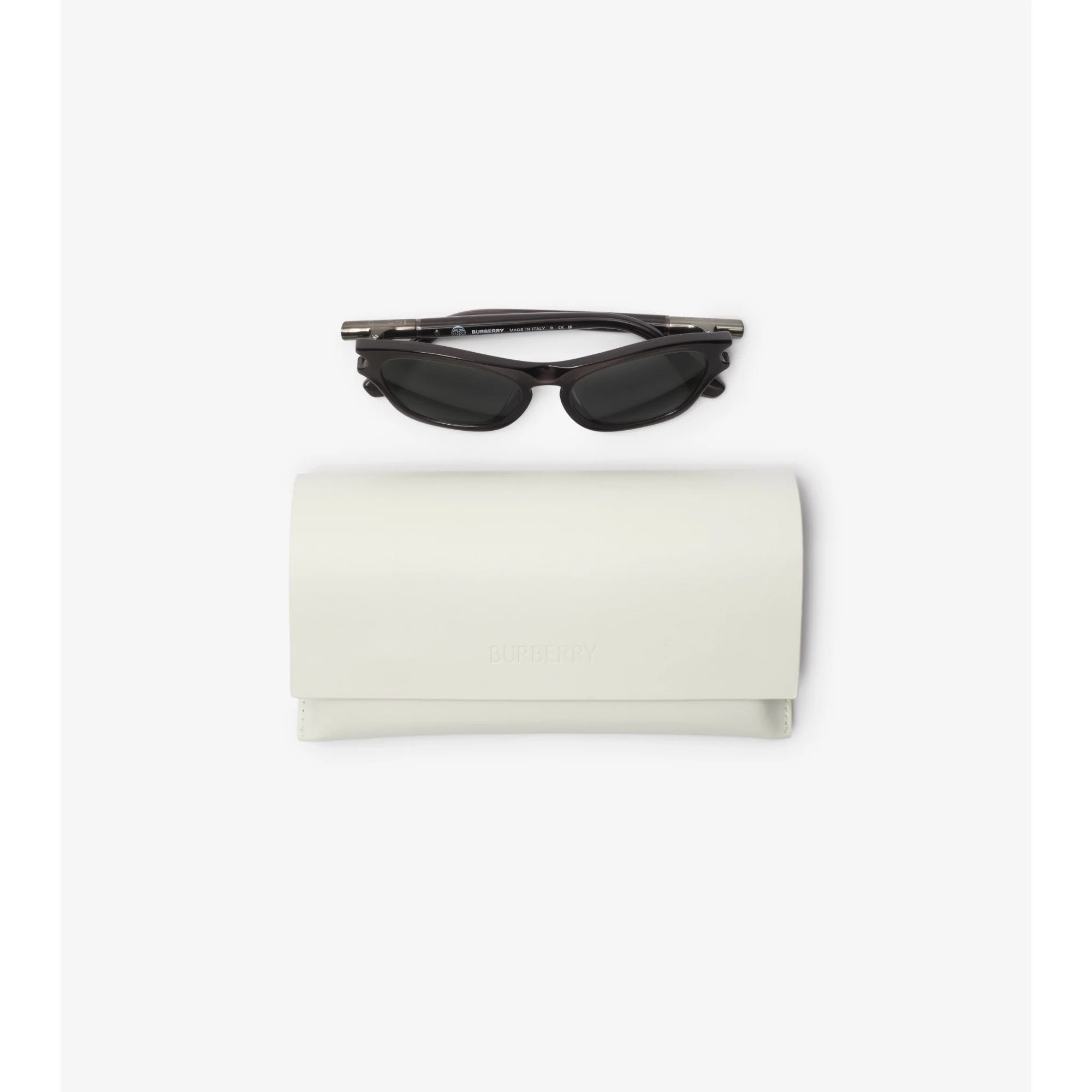 Tubular Oval Sunglasses - Black - Image 8