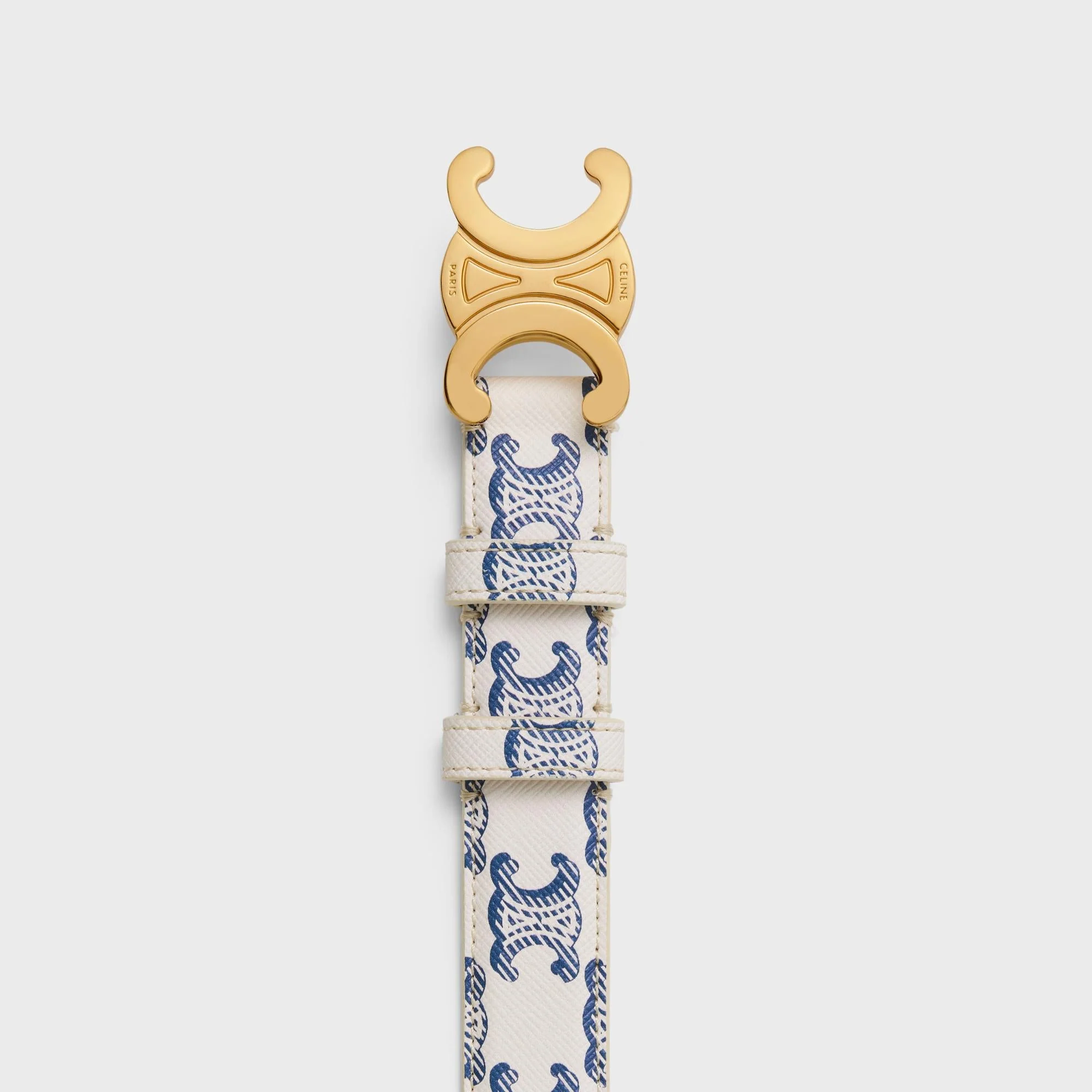 Triomphe Belt Medium 25Mm - Blue - Image 2