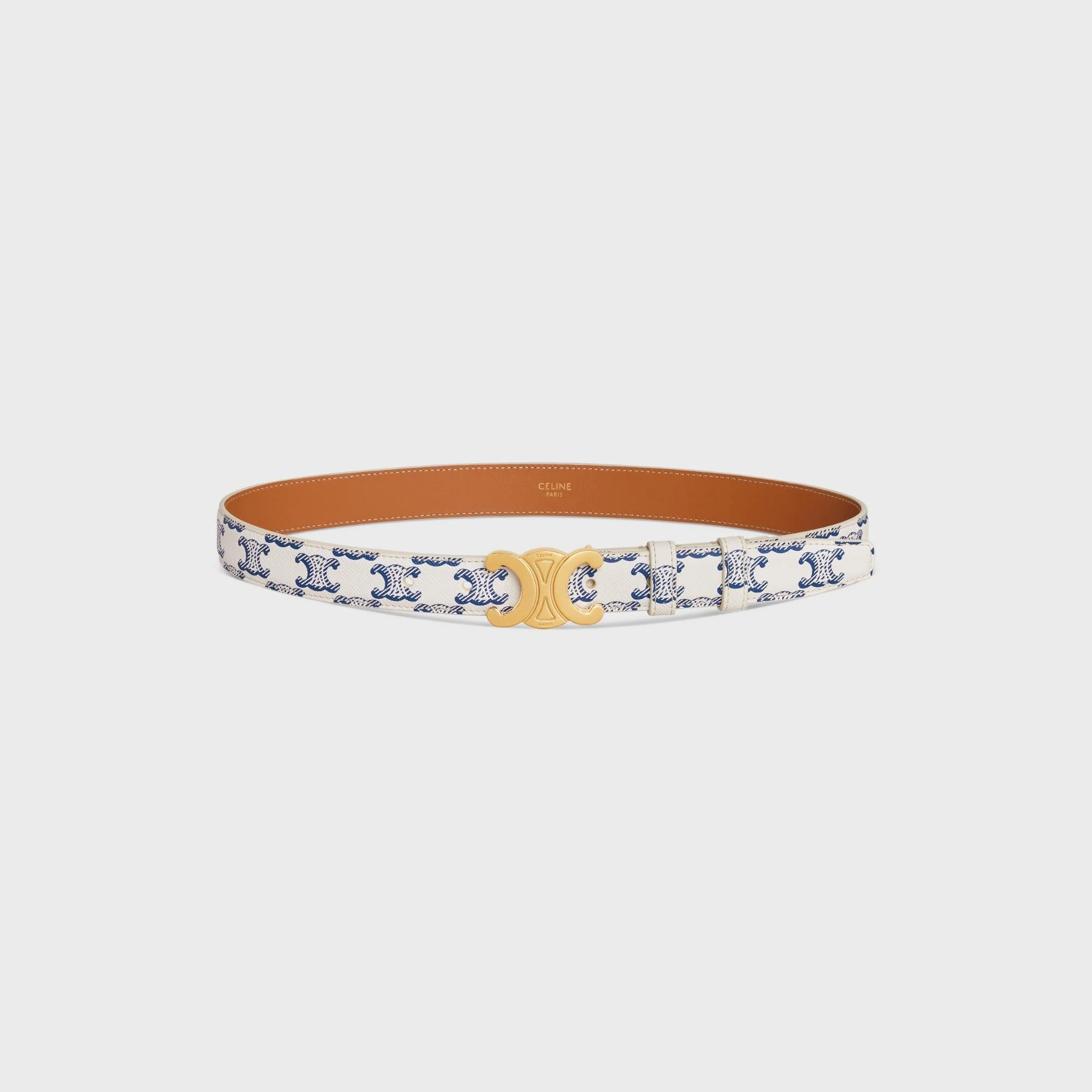 Triomphe Belt Medium 25Mm - Blue - Image 4