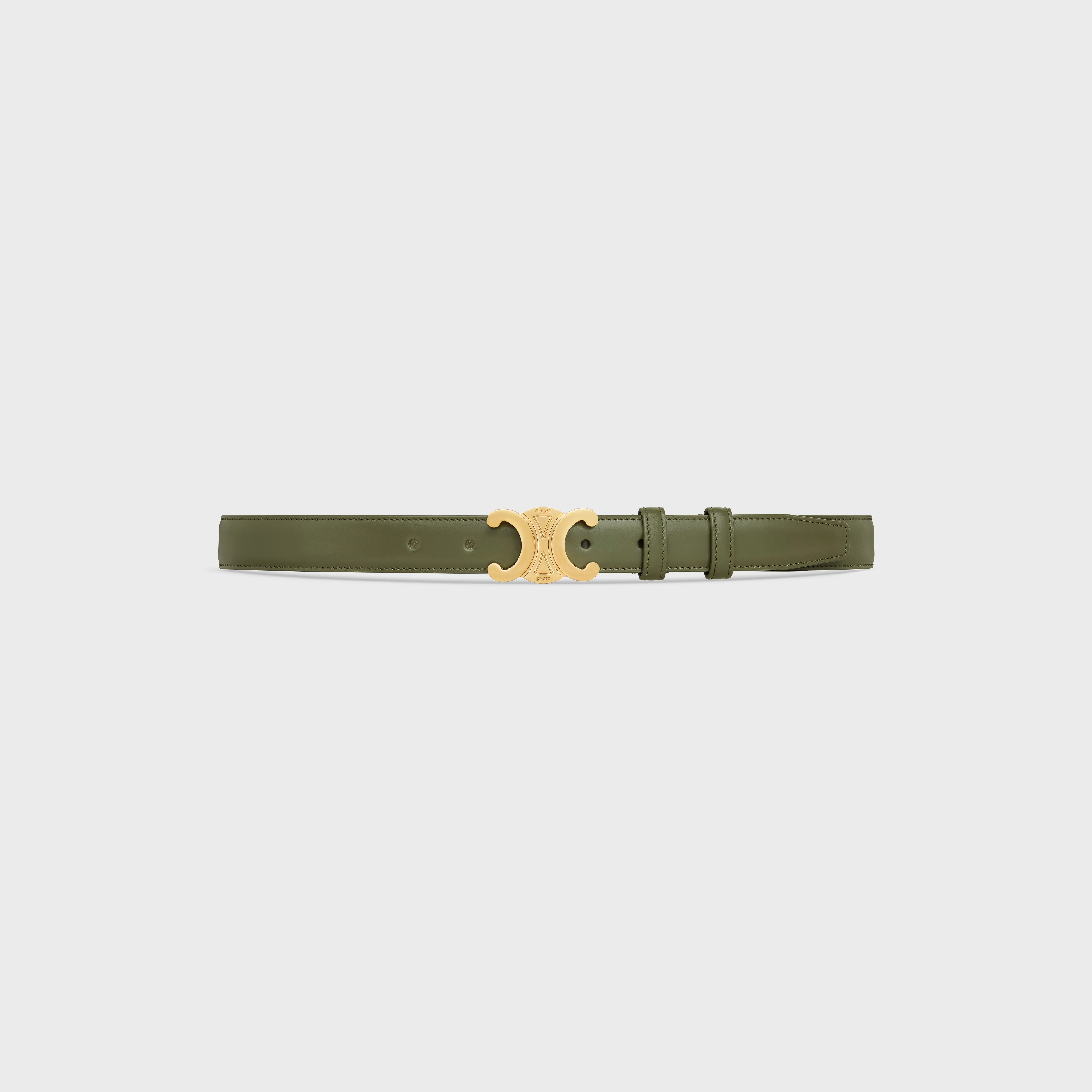 Triomphe Belt Medium 25Mm - Dark Olive