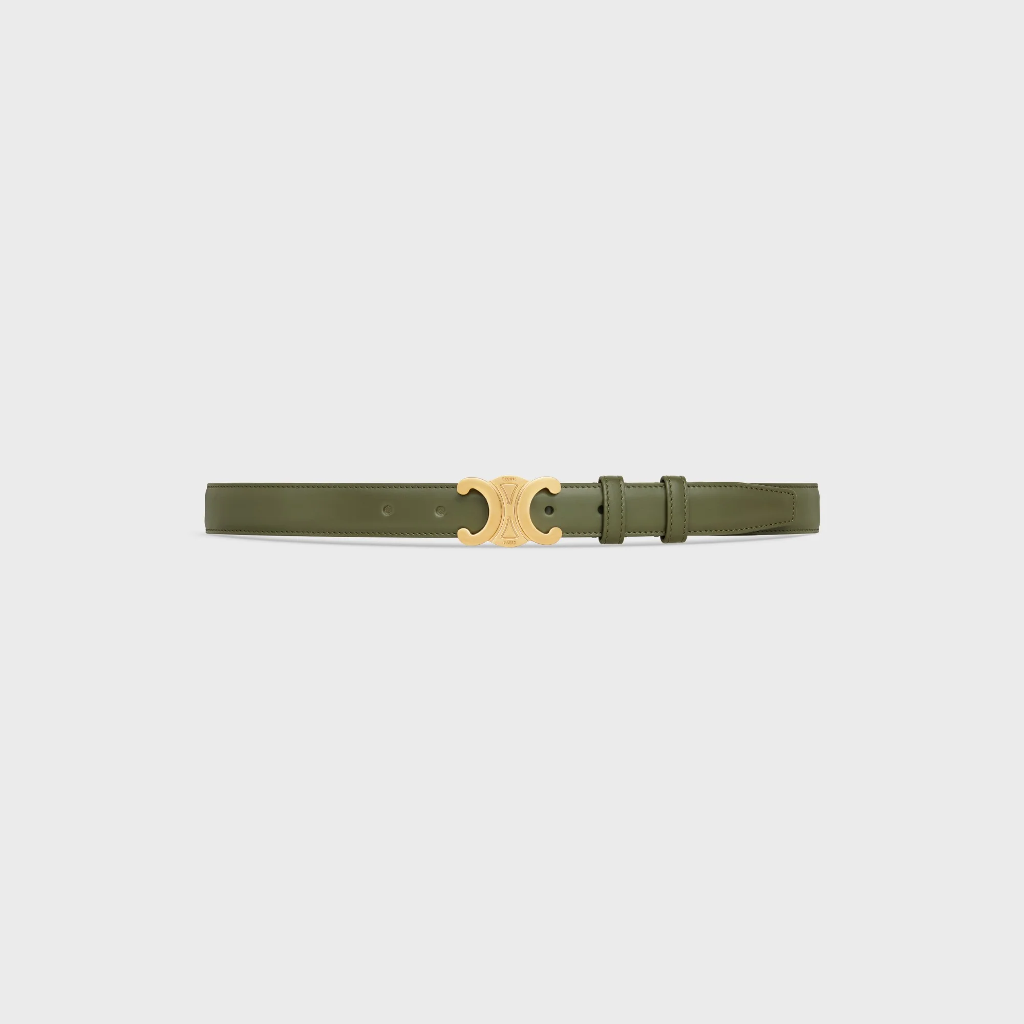 Triomphe Belt Medium 25Mm - Dark Olive - Image 2
