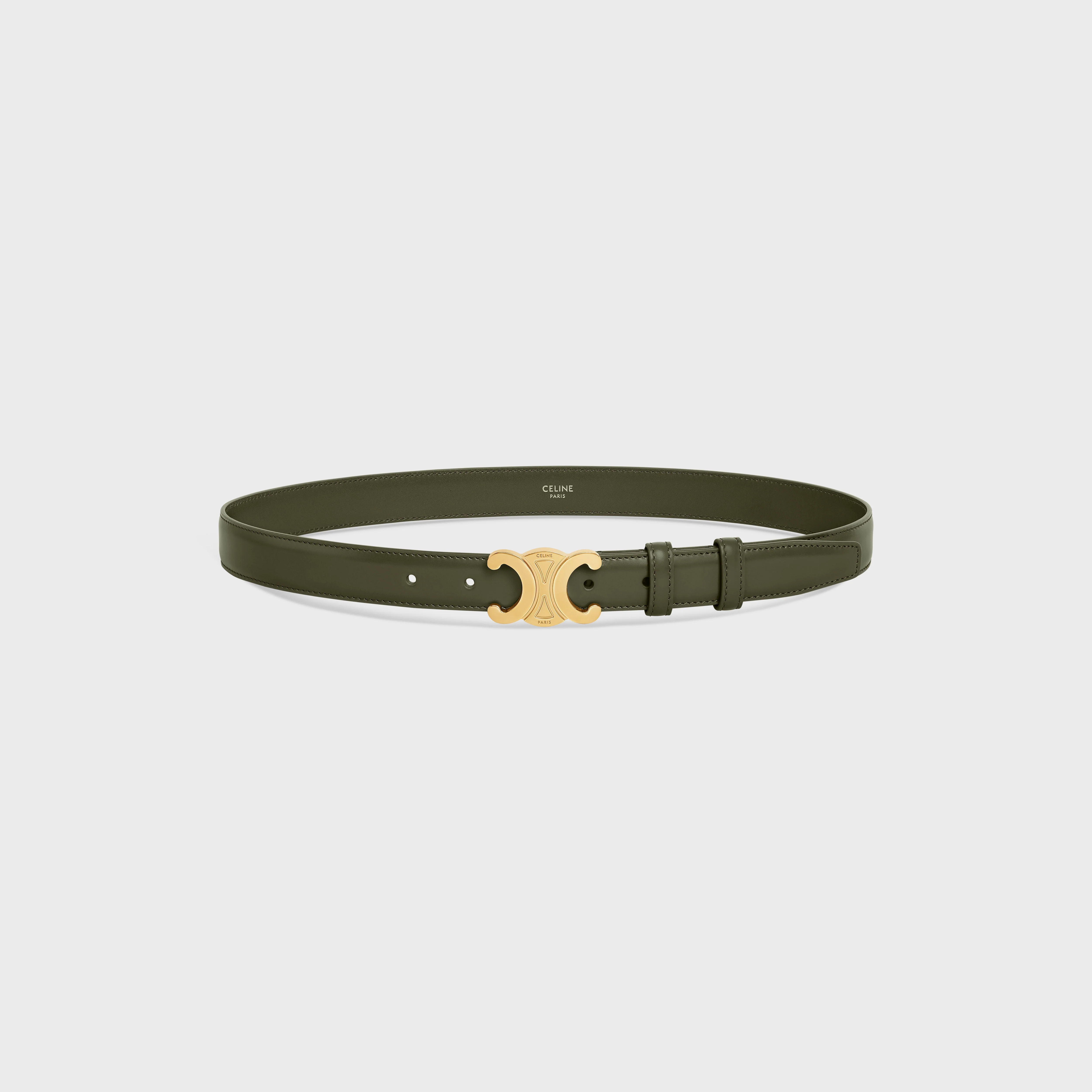 Triomphe Belt Medium 25Mm - Dark Olive - Image 6