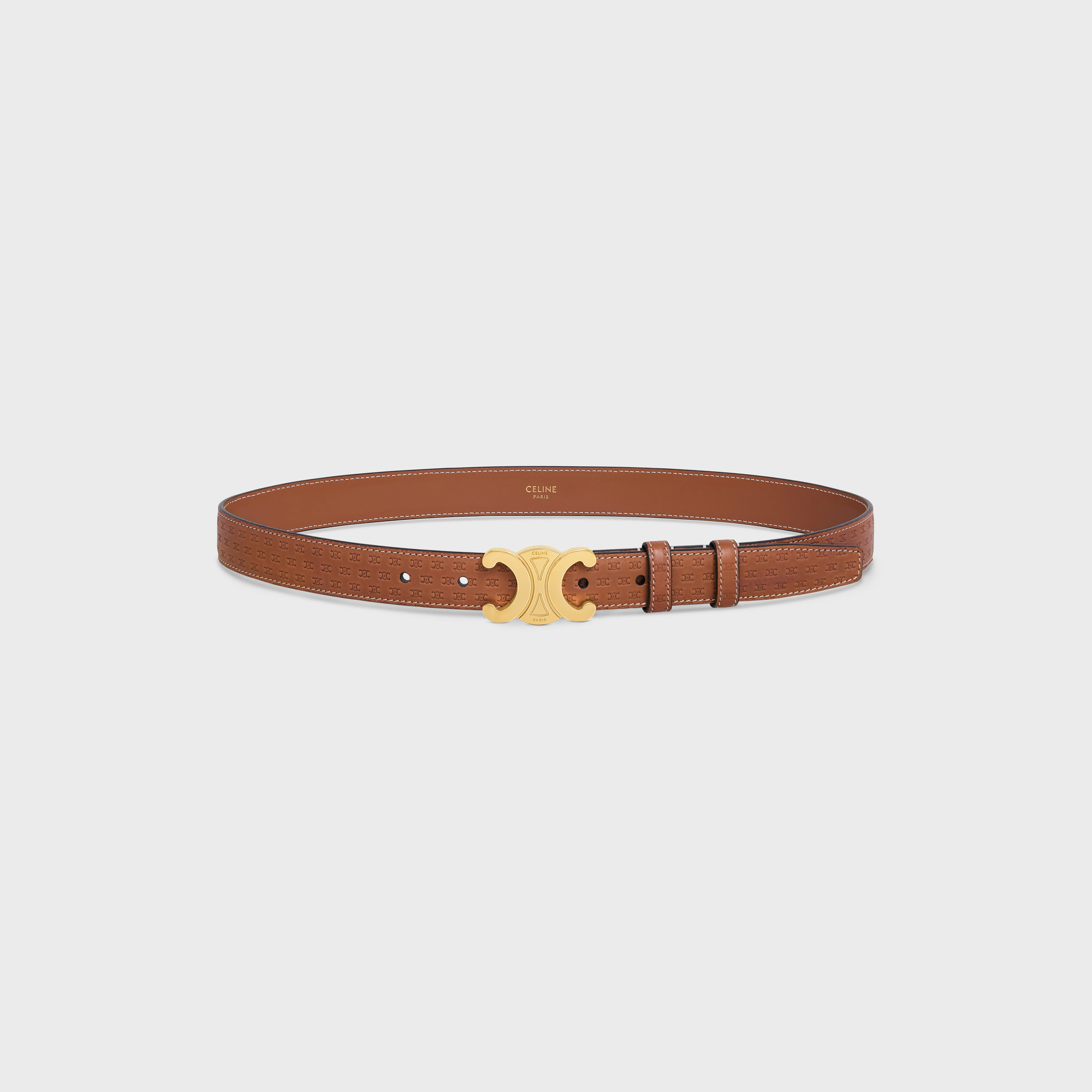 Triomphe Belt Medium 25Mm - Tan - Image 2