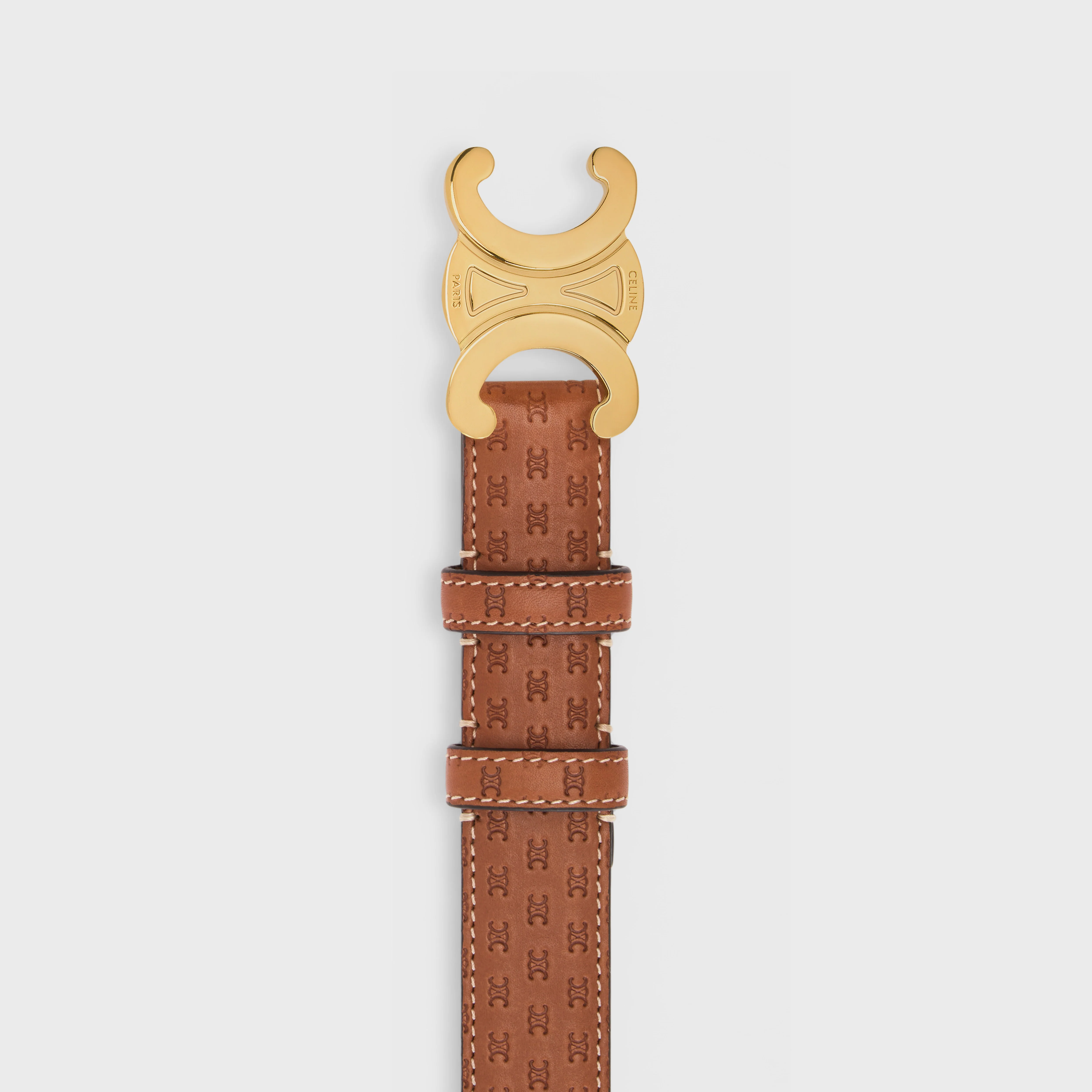 Triomphe Belt Medium 25Mm - Tan - Image 3