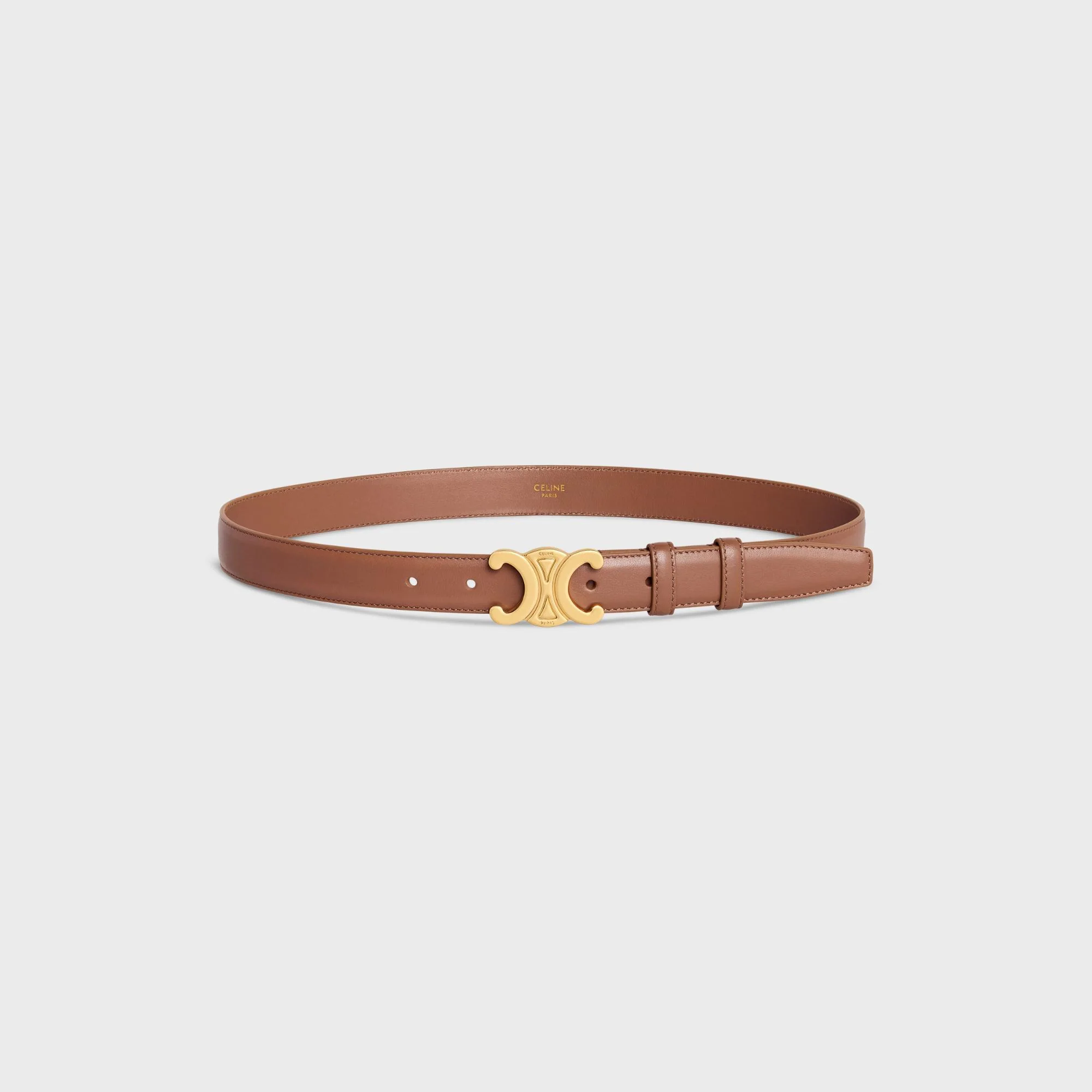 Triomphe Belt Medium 25Mm - Bronze