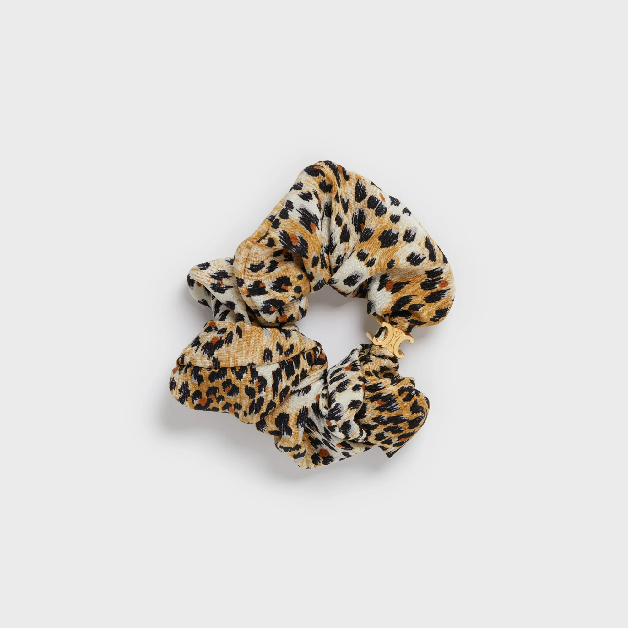 Celine Scrunchy Leopard - Gold/Beige - Image 2