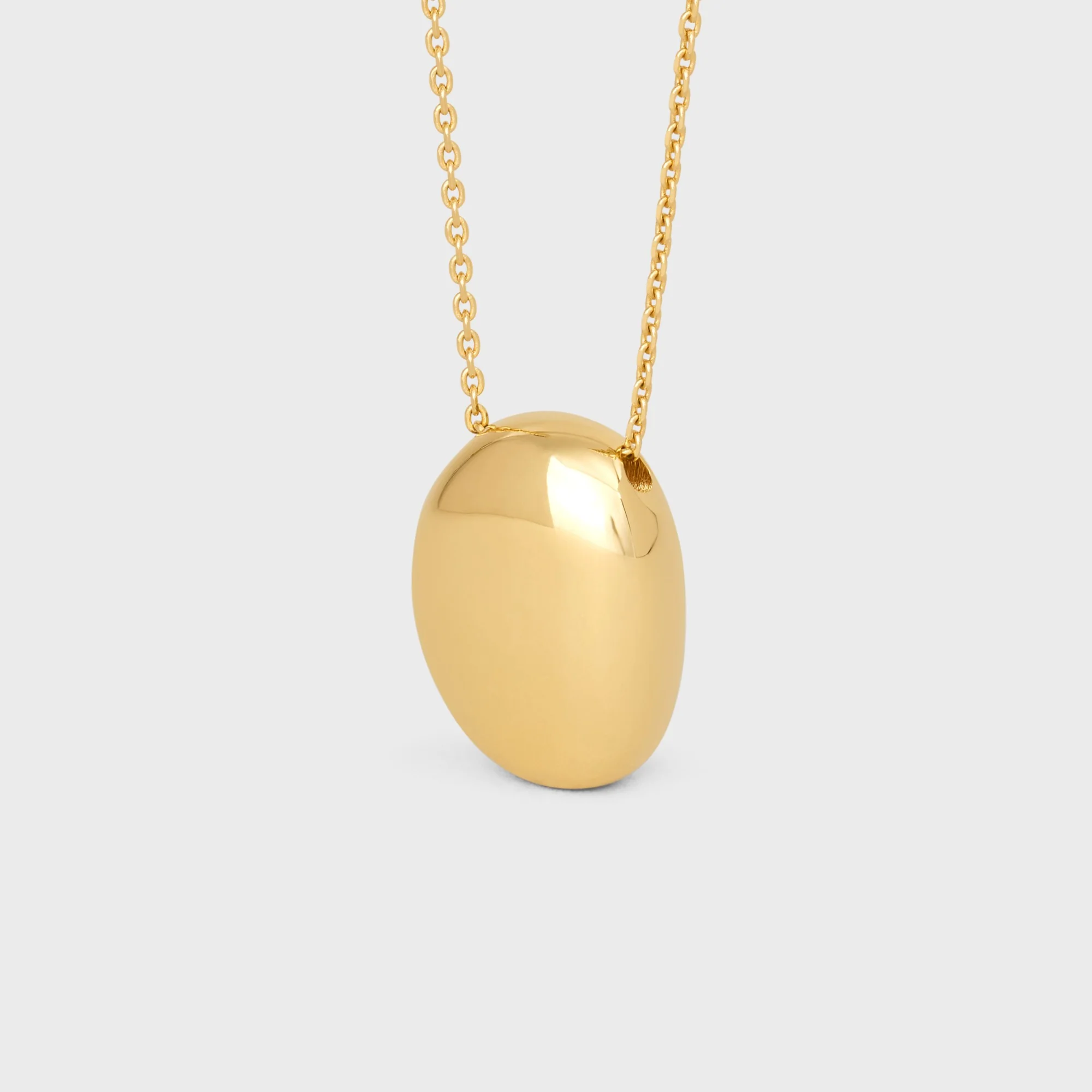 Abstract Shapes Peeble Necklace - Gold - Image 5