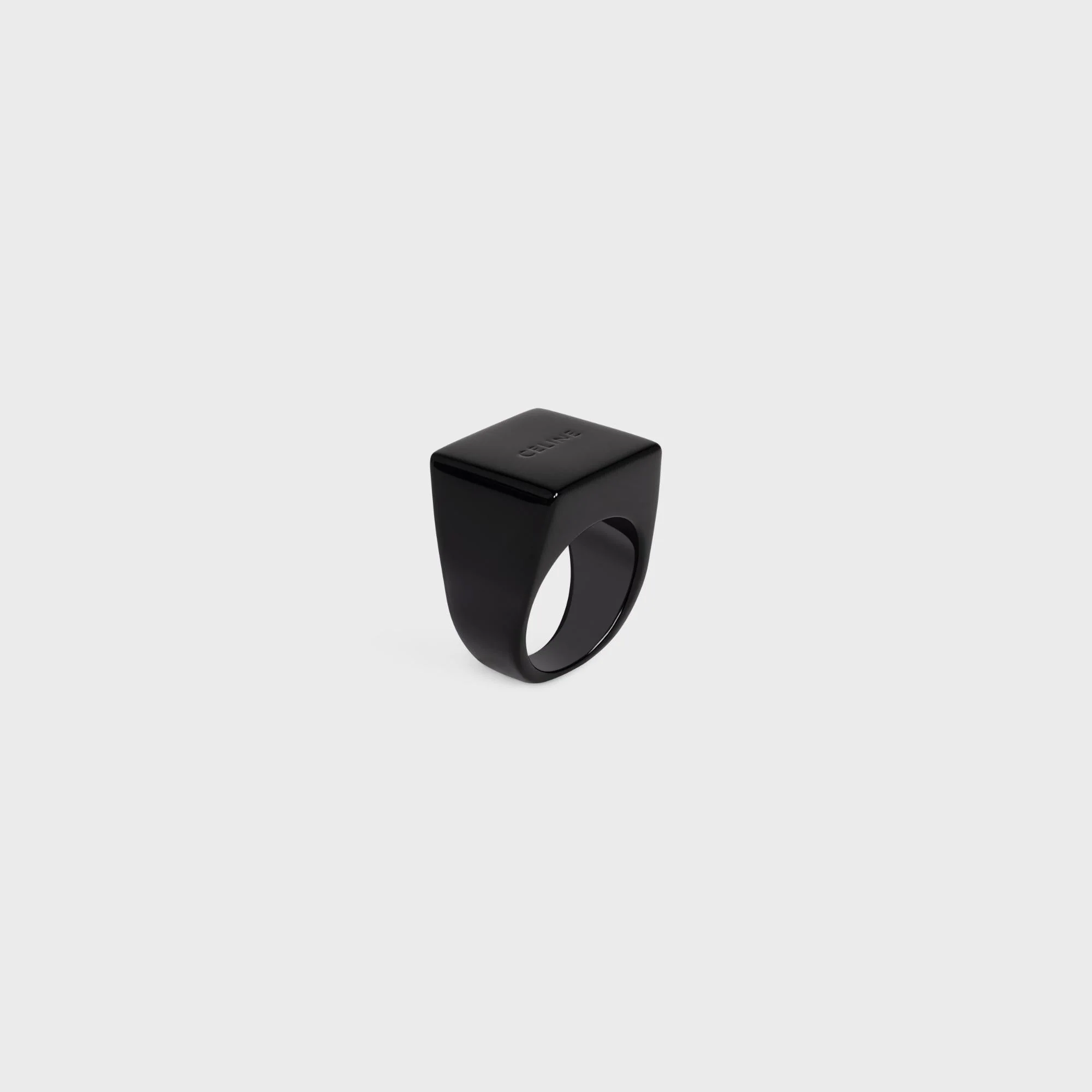 Celine Square Ring - Black