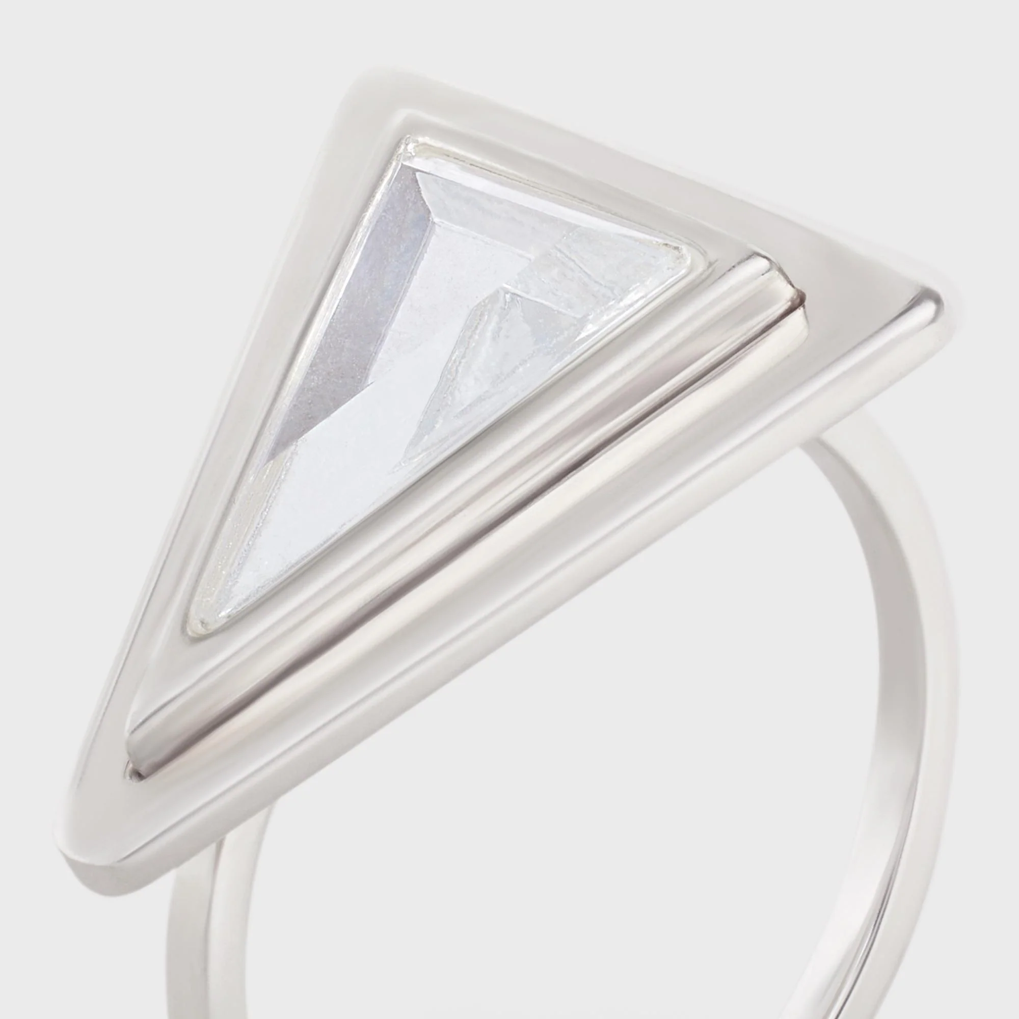 Boy Doll Triangle Ring - Crystal - Image 4