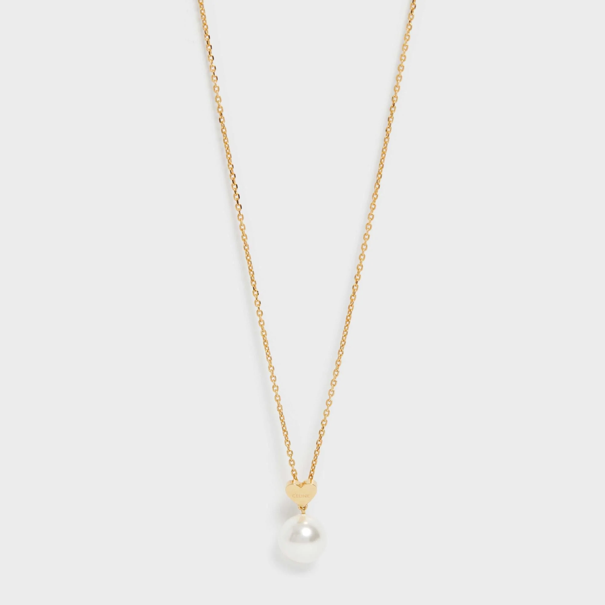 Heart Celine Necklace - Gold/Ivory