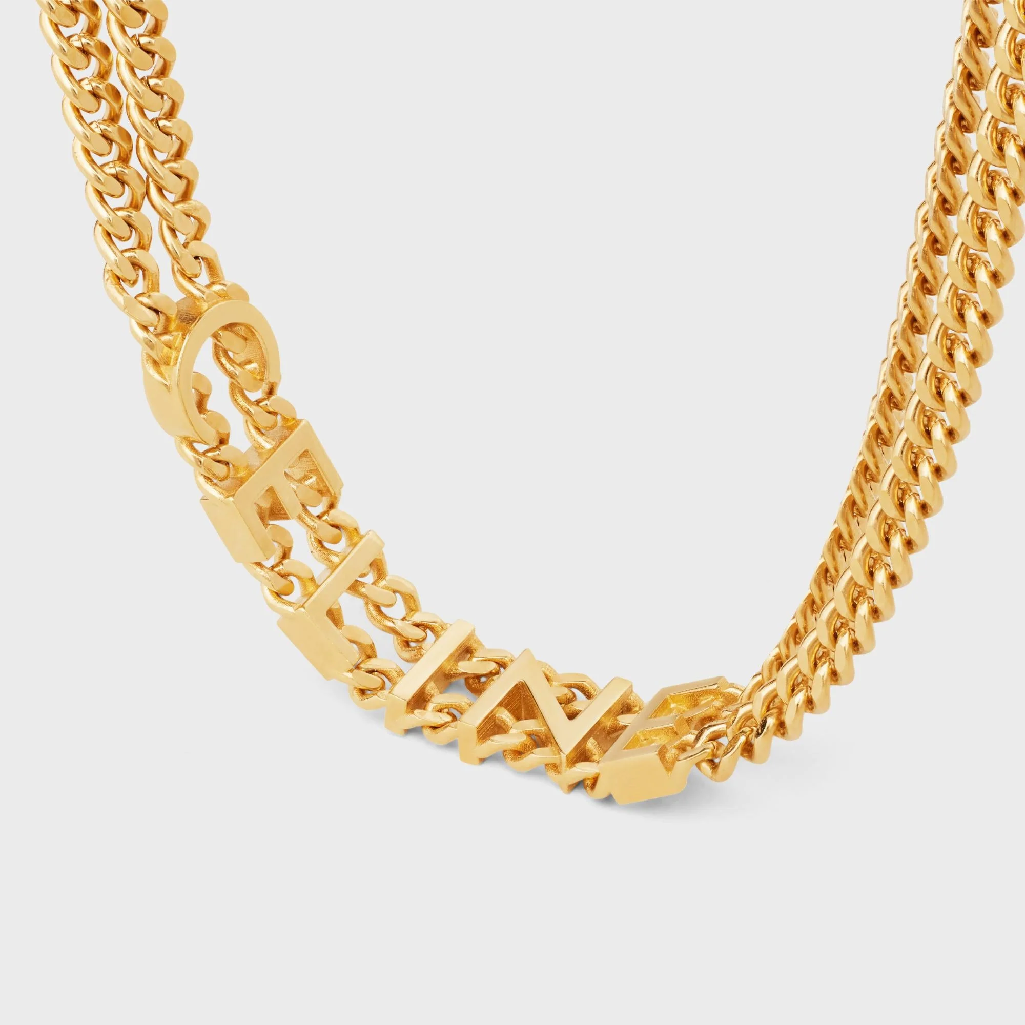Celine Curb Necklace - Gold - Image 6