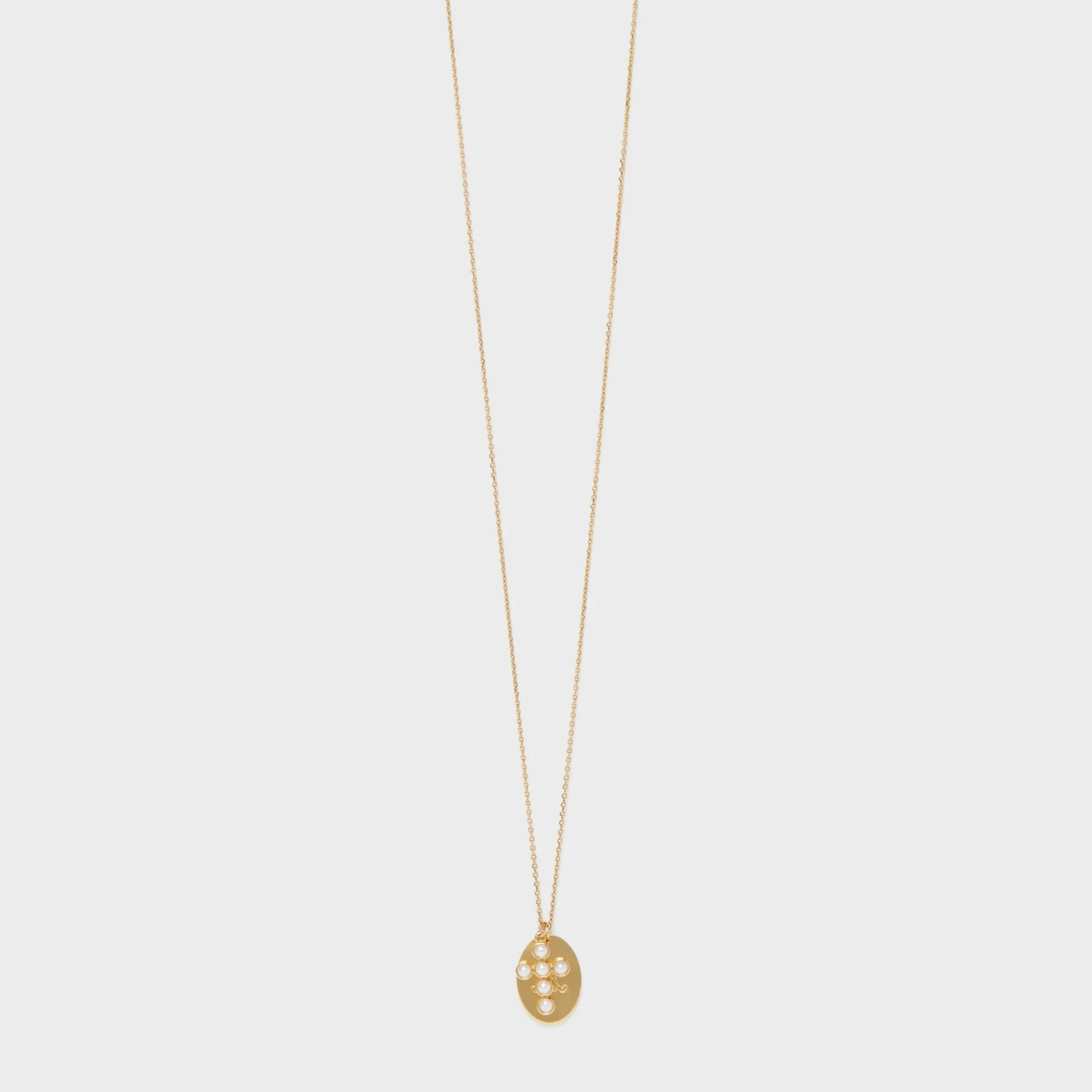 Triumph Folk Pearl Necklace - Gold/Ivory - Image 2