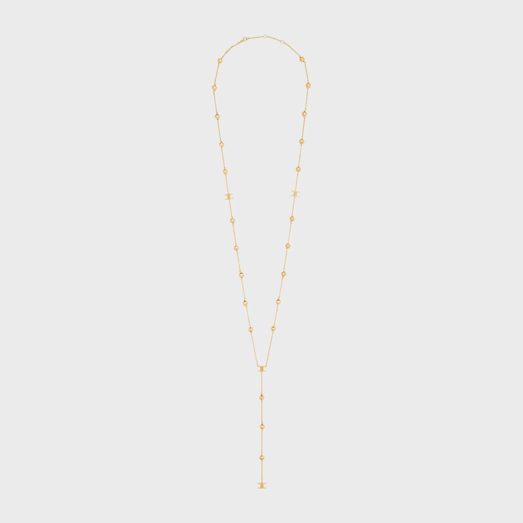 Triumph Folk Beads Long Necklace - Gold - Image 3