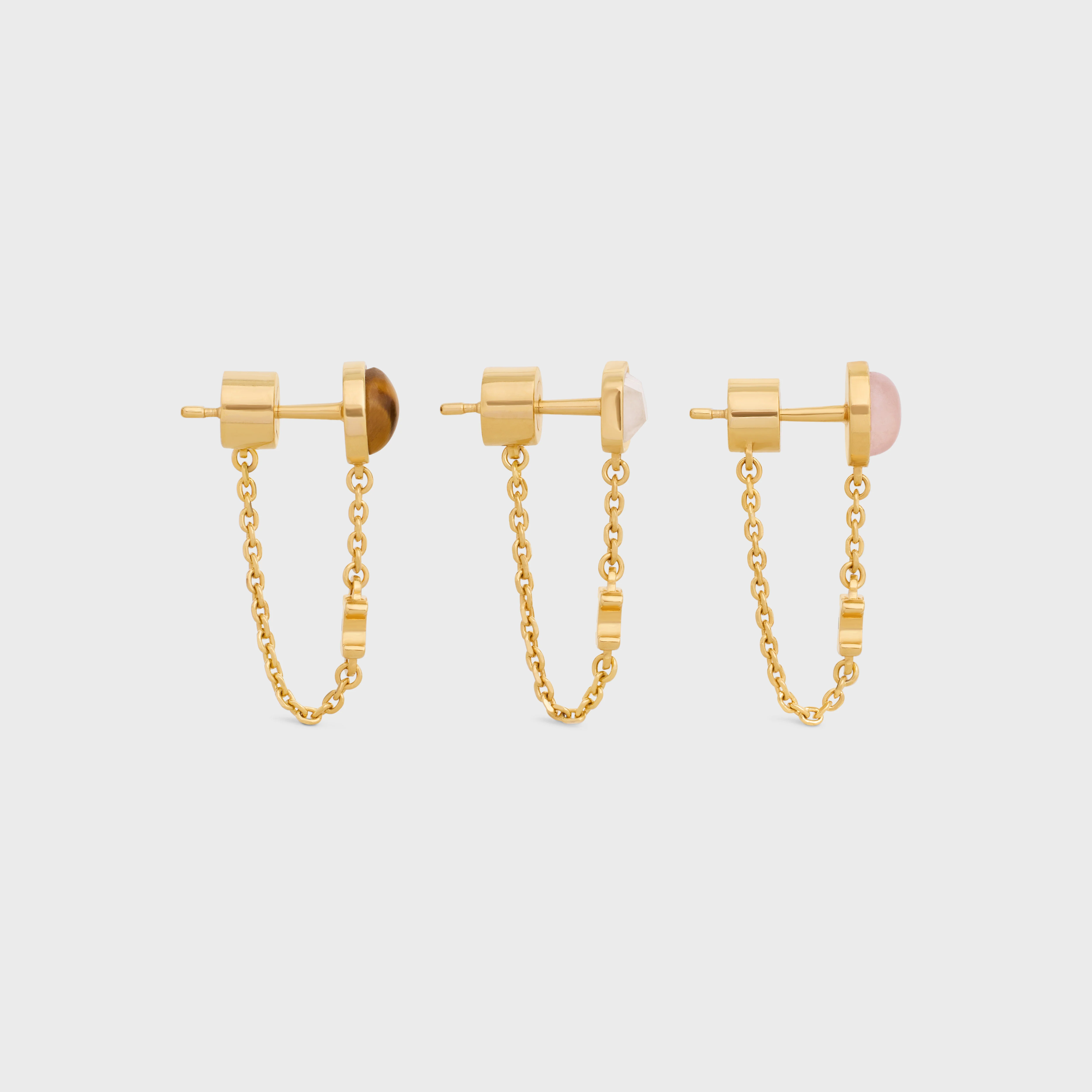 Indie Triumph Set Of 3 Earrings - Gold & Multicolour - Image 3