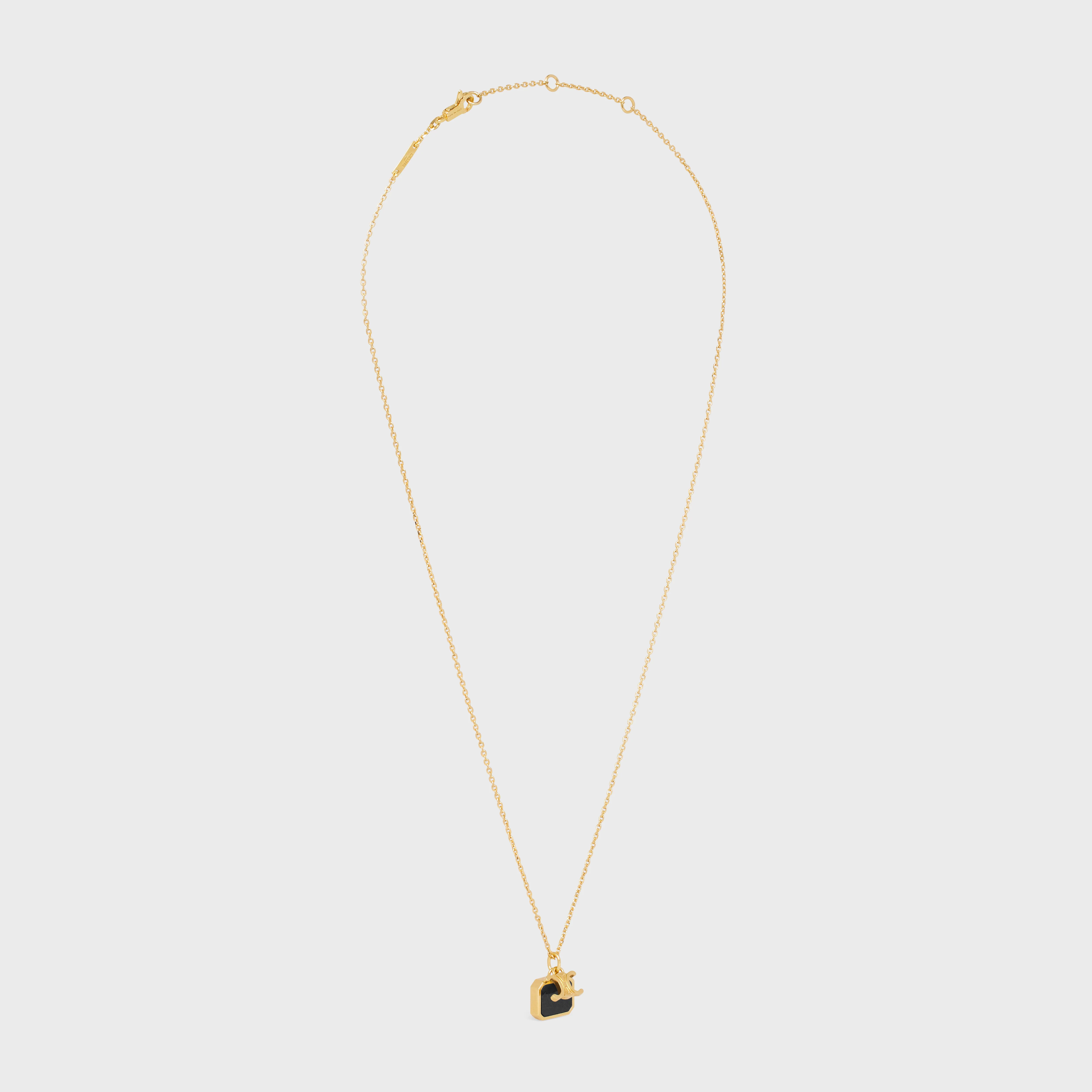 Indie Triumph Small Charms Necklace - Gold/Nero Assoluto
