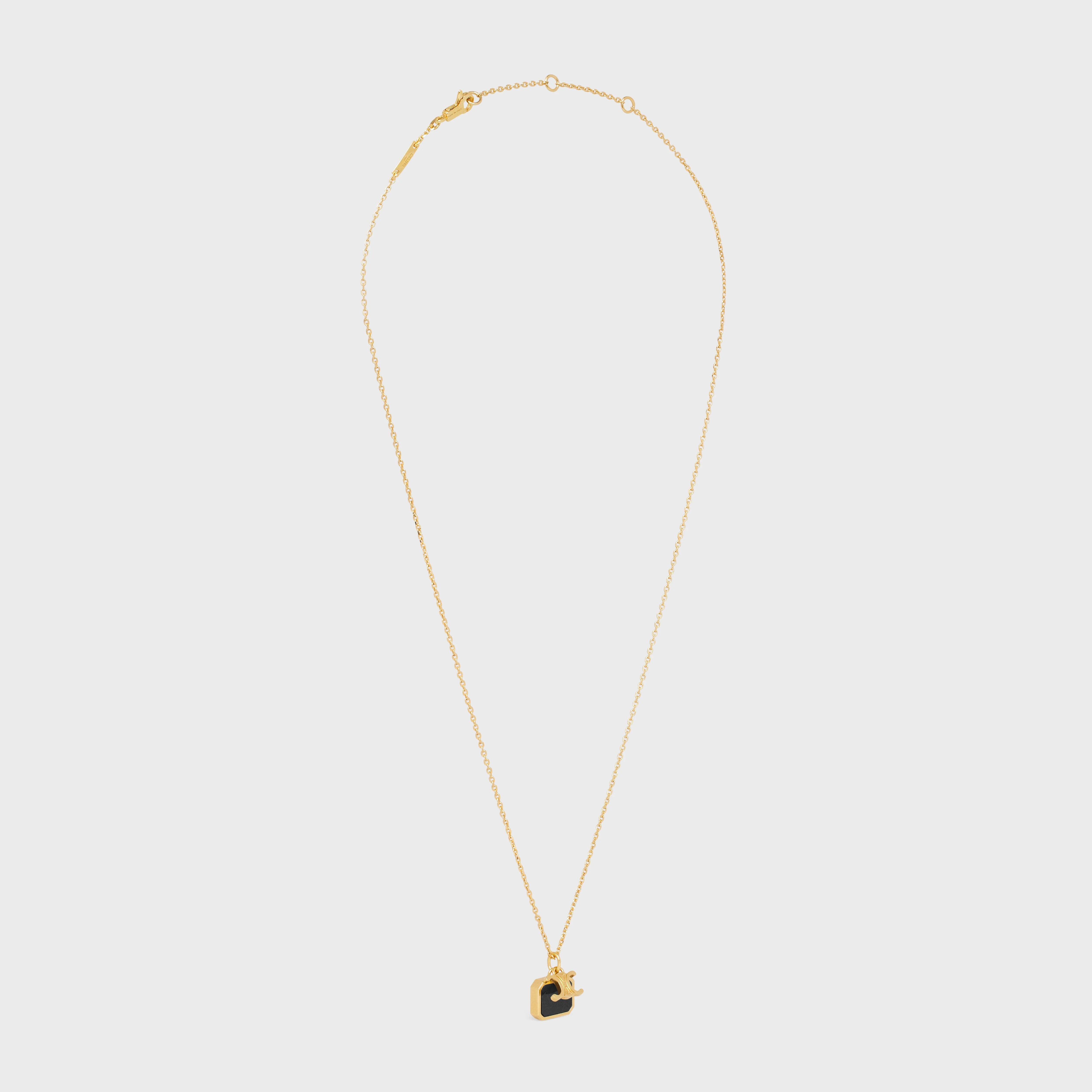 Indie Triumph Small Charms Necklace - Gold/Nero Assoluto