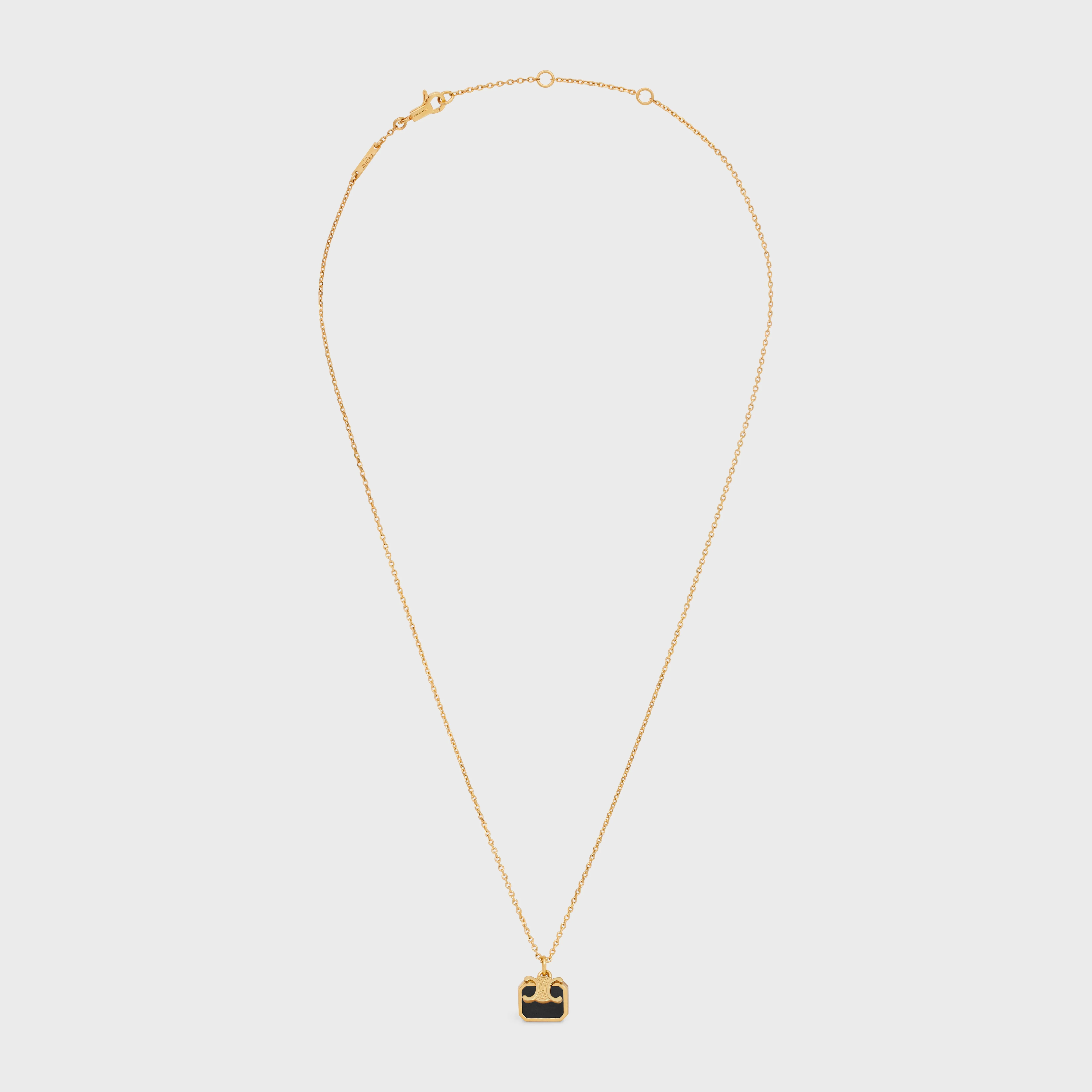 Indie Triumph Small Charms Necklace - Gold/Nero Assoluto - Image 2