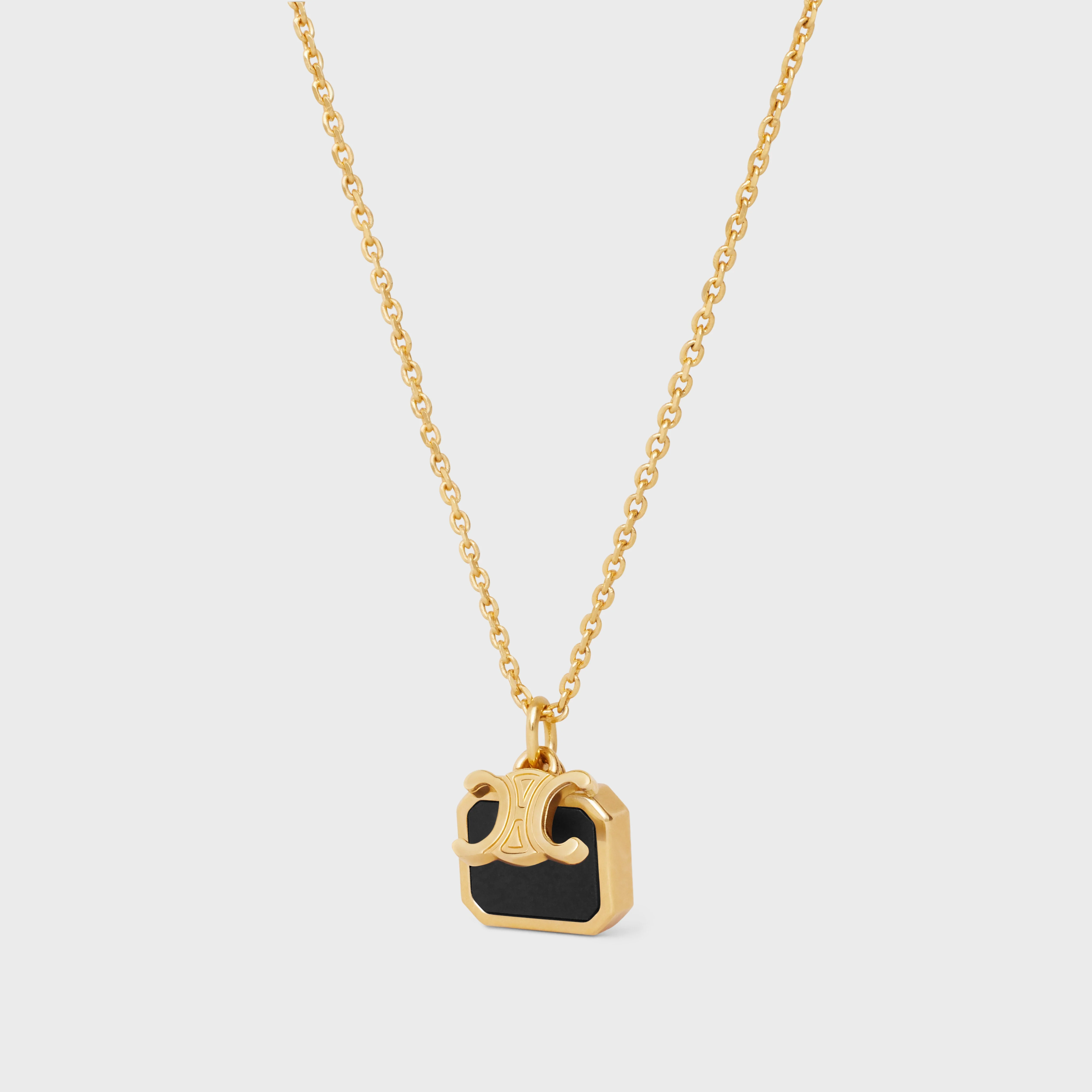 Indie Triumph Small Charms Necklace - Gold/Nero Assoluto - Image 3