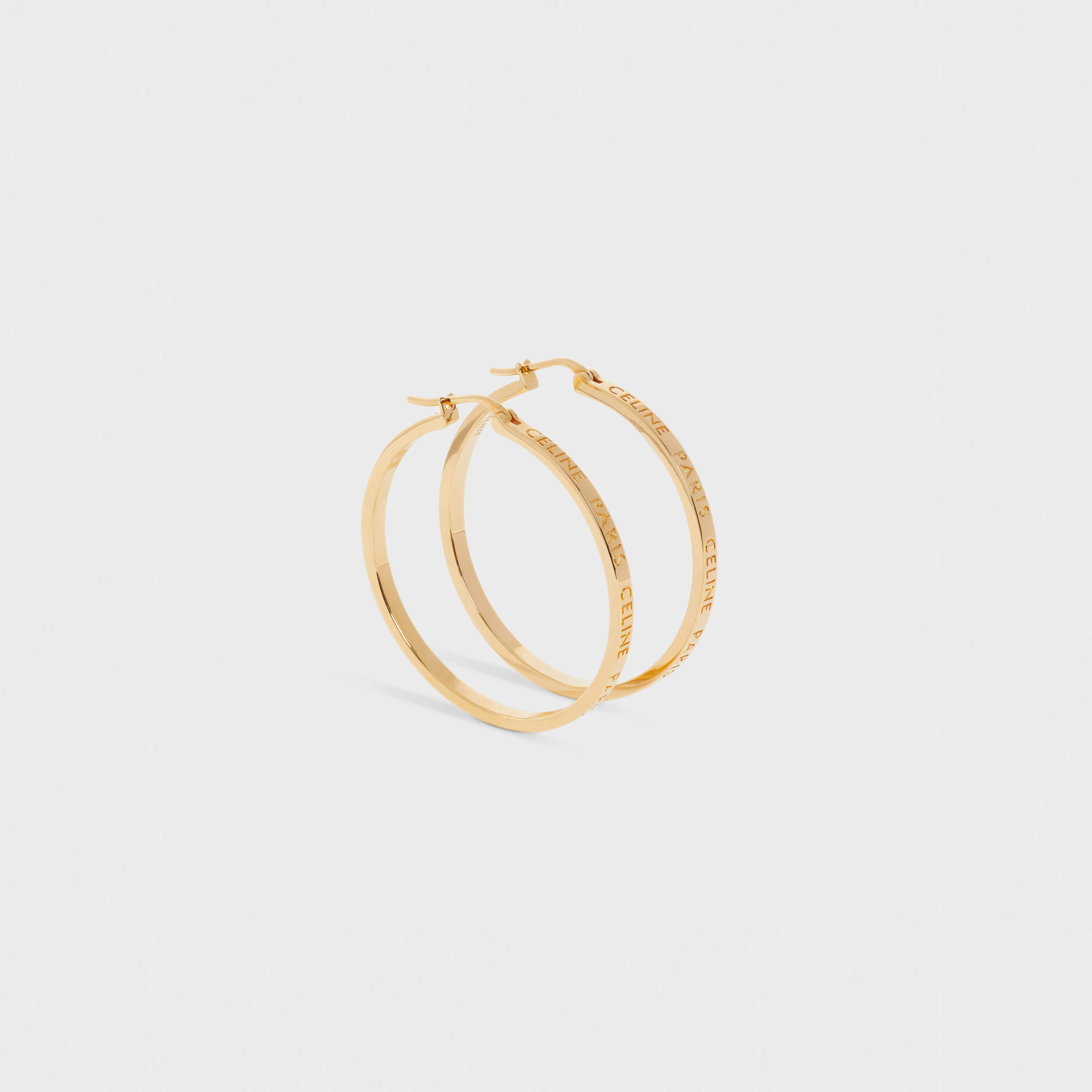 Celine Paris Large Hoops - Gold