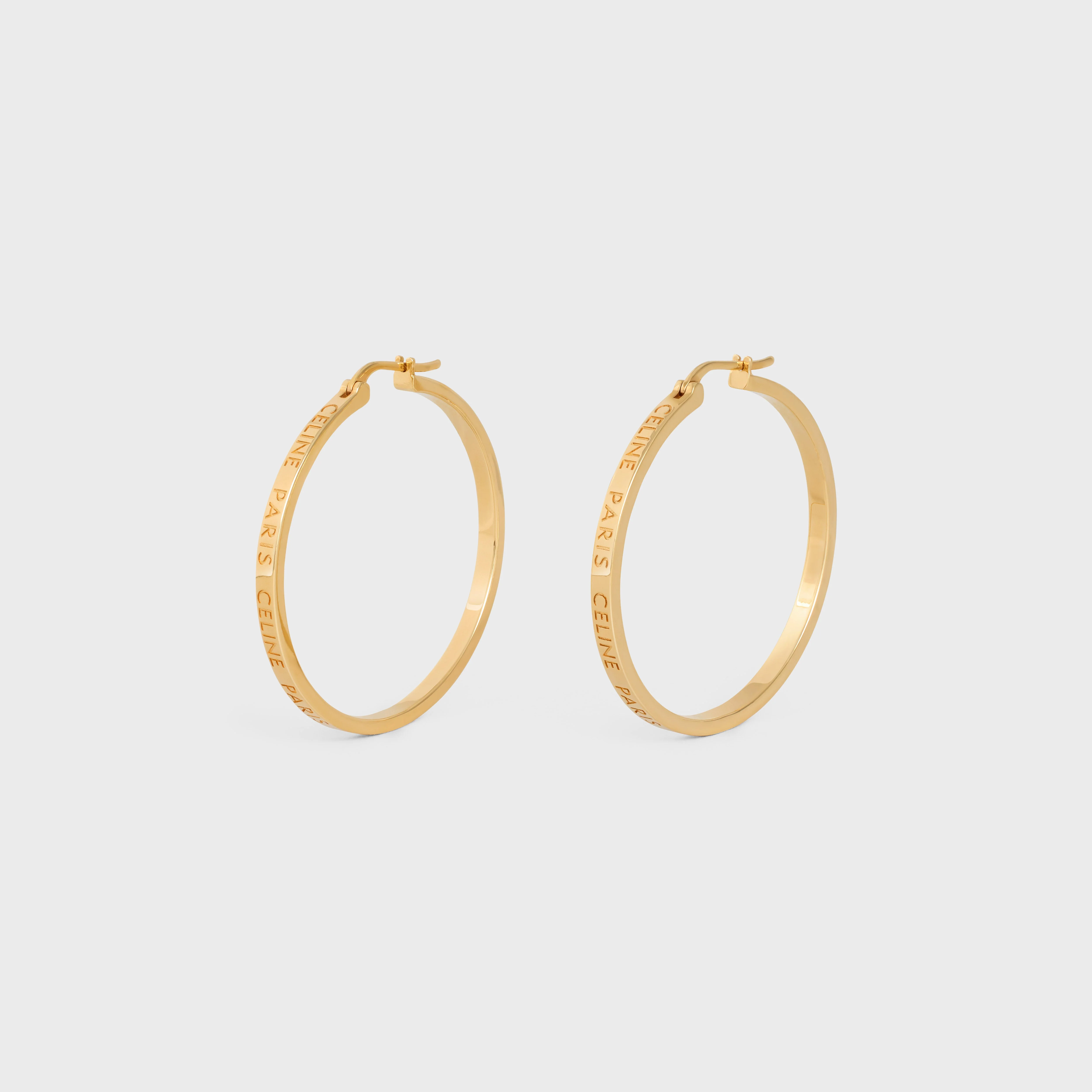 Celine Paris Large Hoops - Gold - Image 2