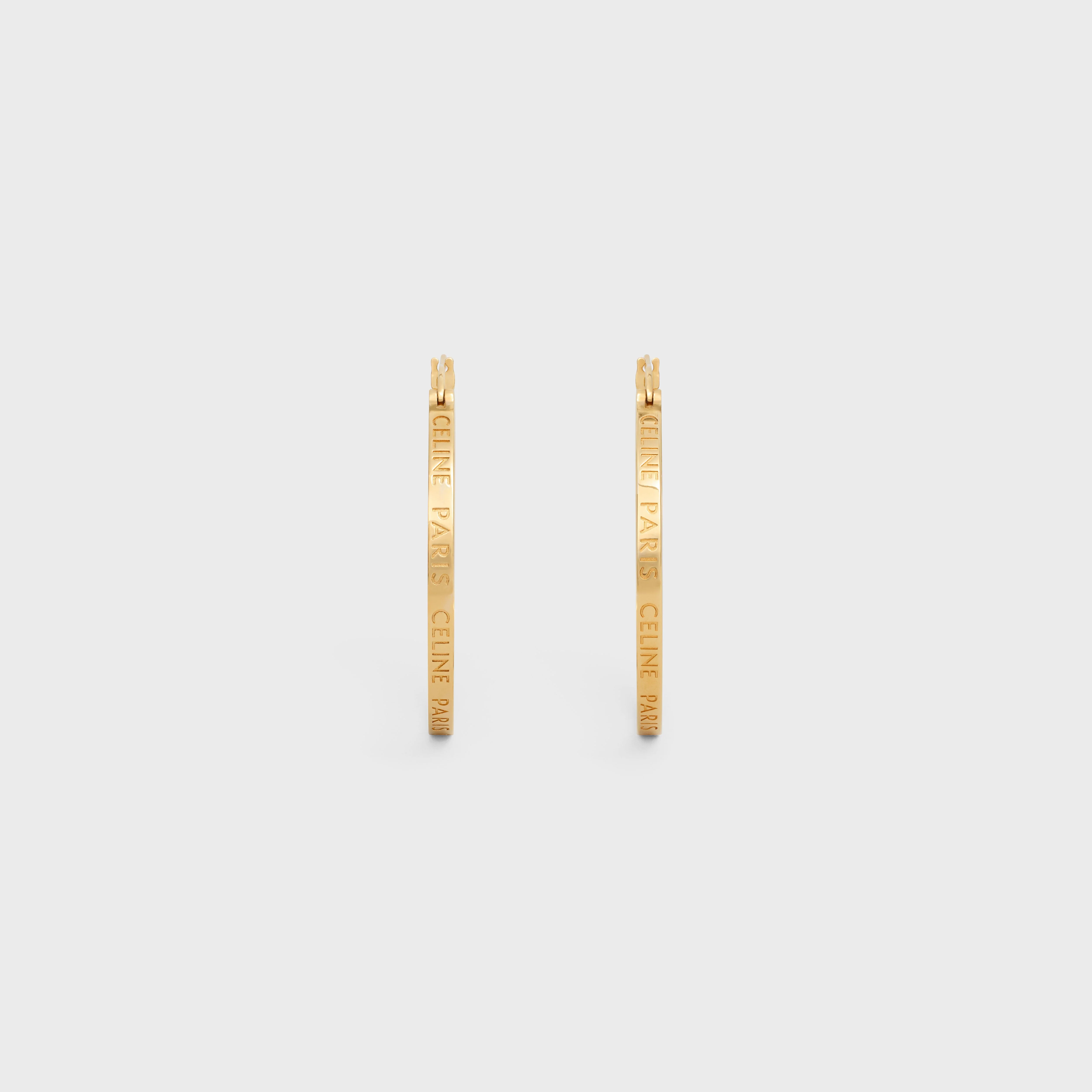 Celine Paris Large Hoops - Gold - Image 3