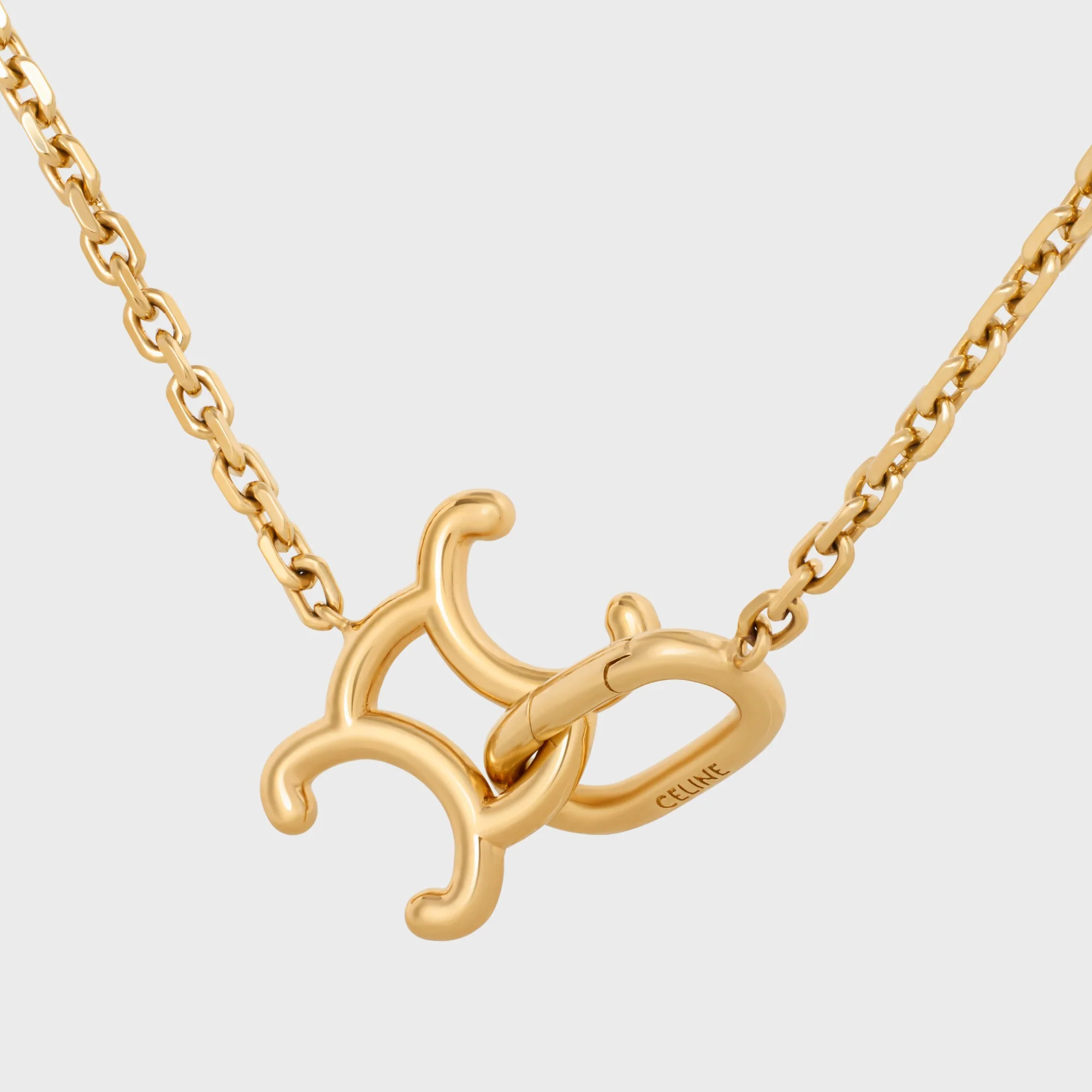 Triumph Lock Necklace - Gold - Image 3