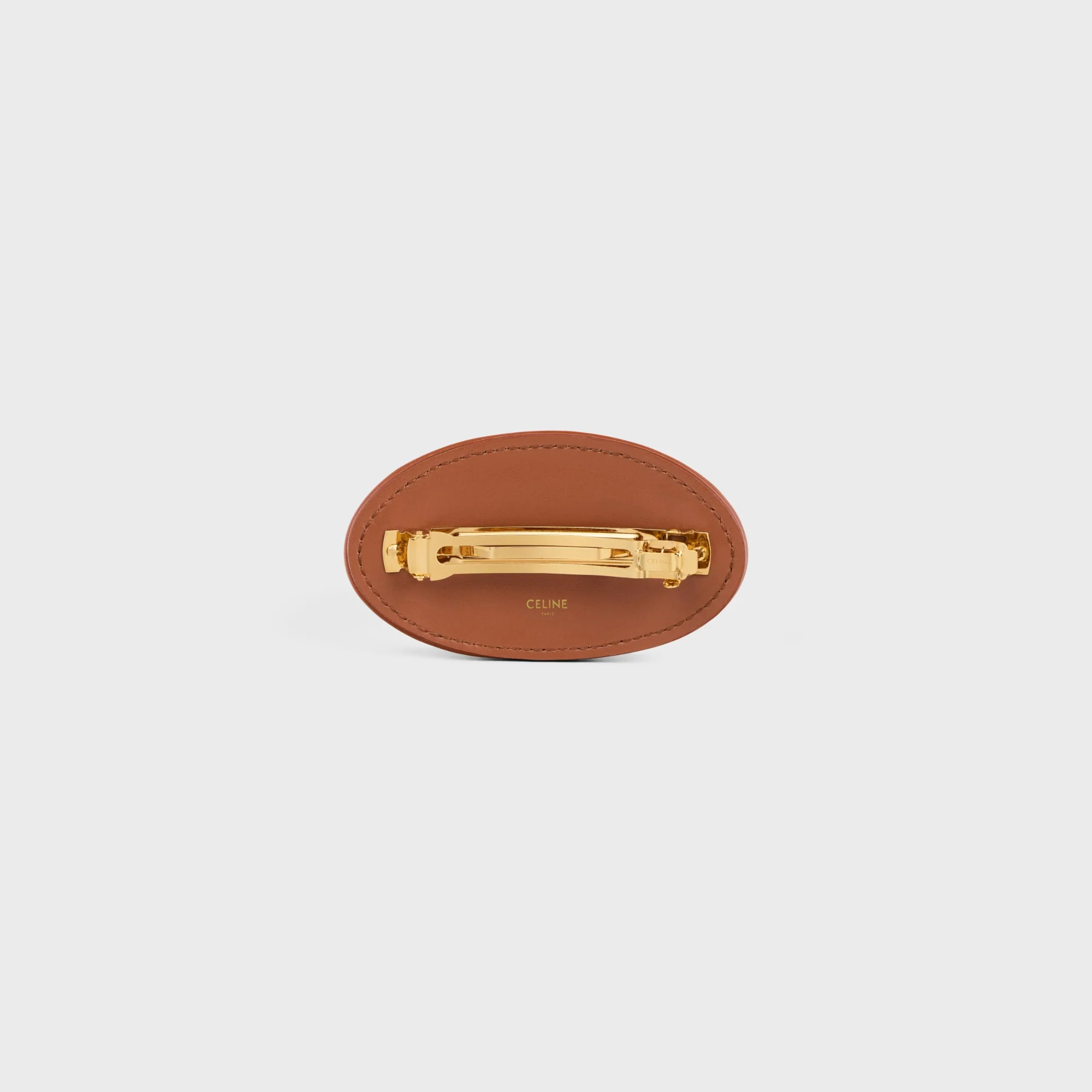 Hair Clip - White/Tan/Gold - Image 3