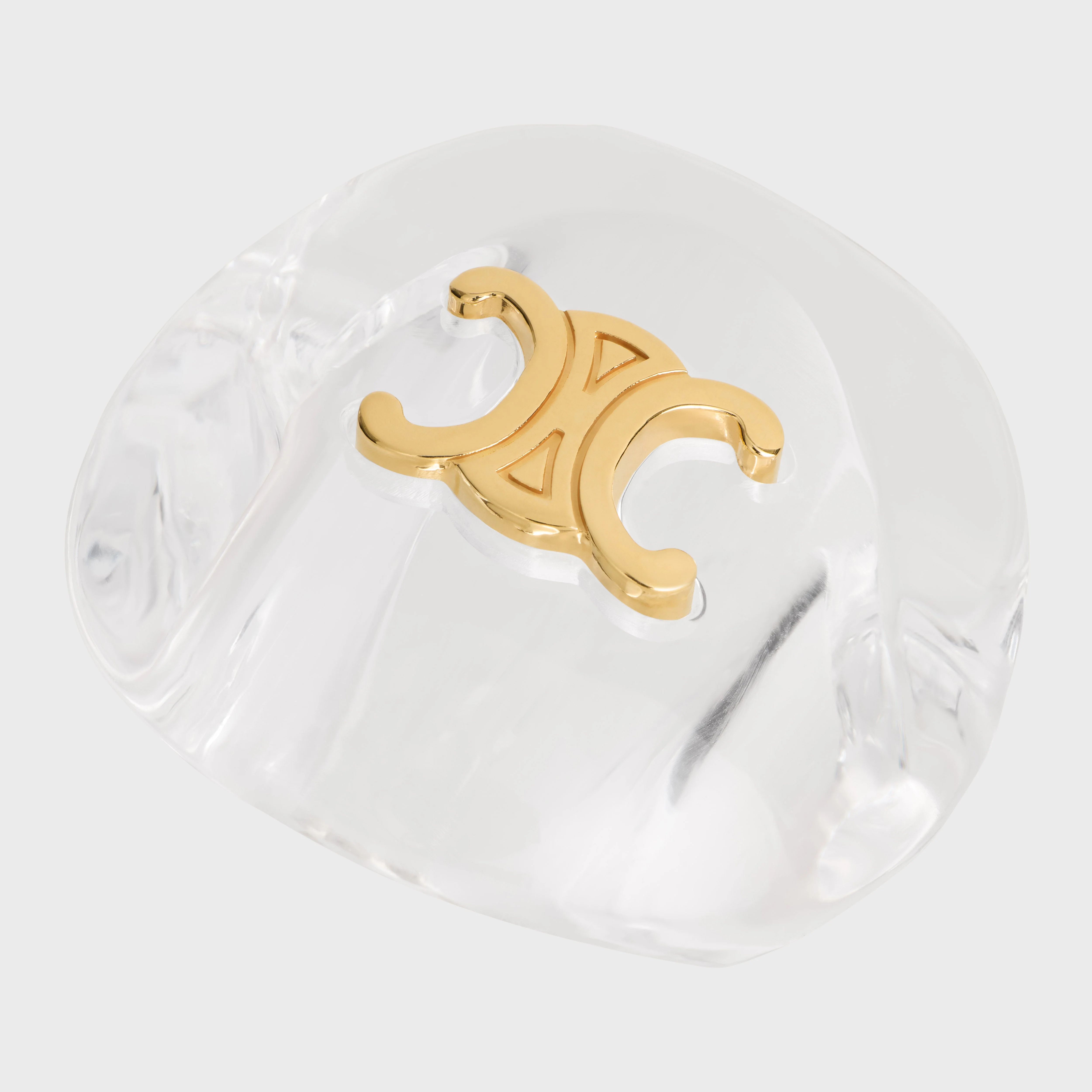 Celine Ice Cube Ring - Gold - Image 8