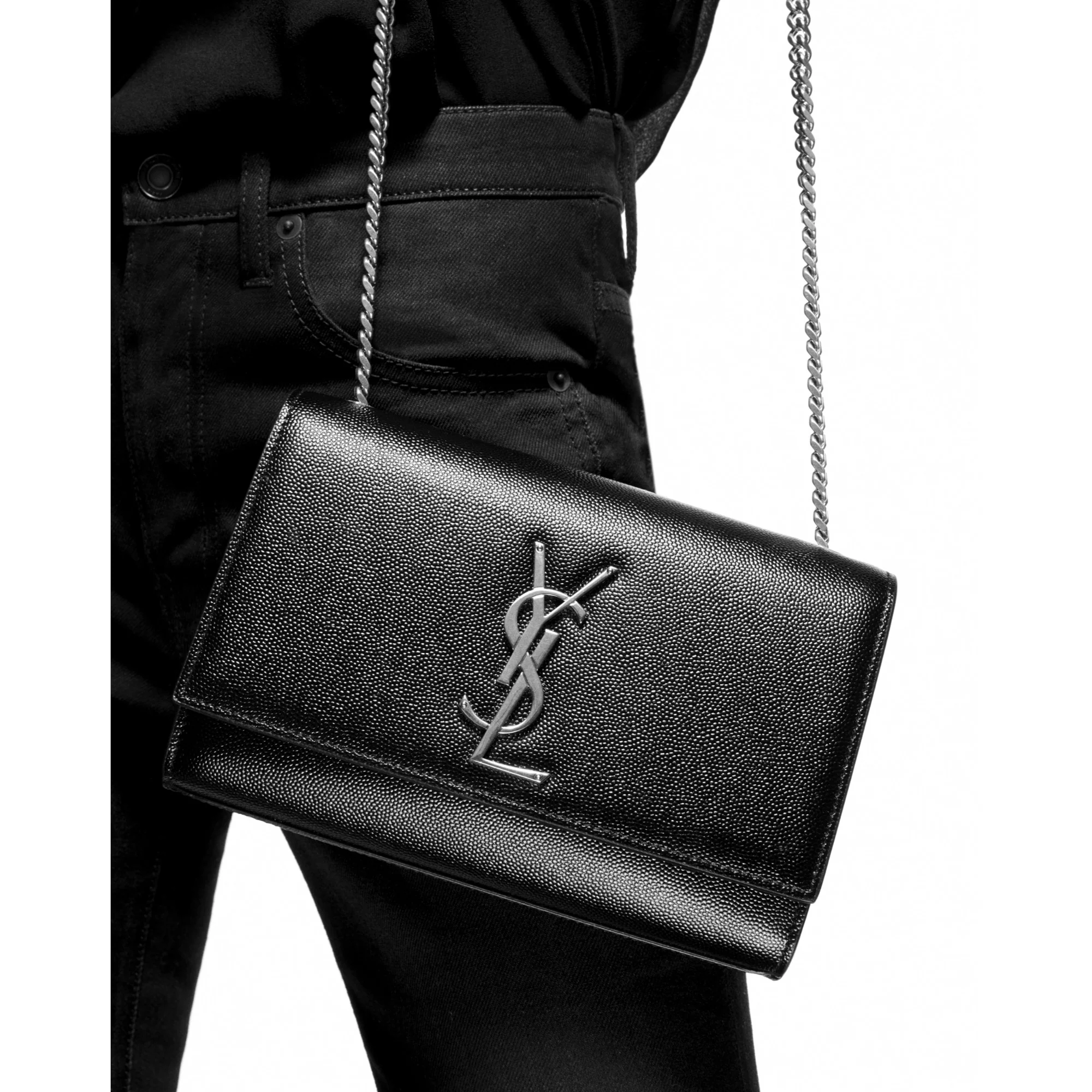 Small Kate Chain Bag - Dark Beige - Image 6