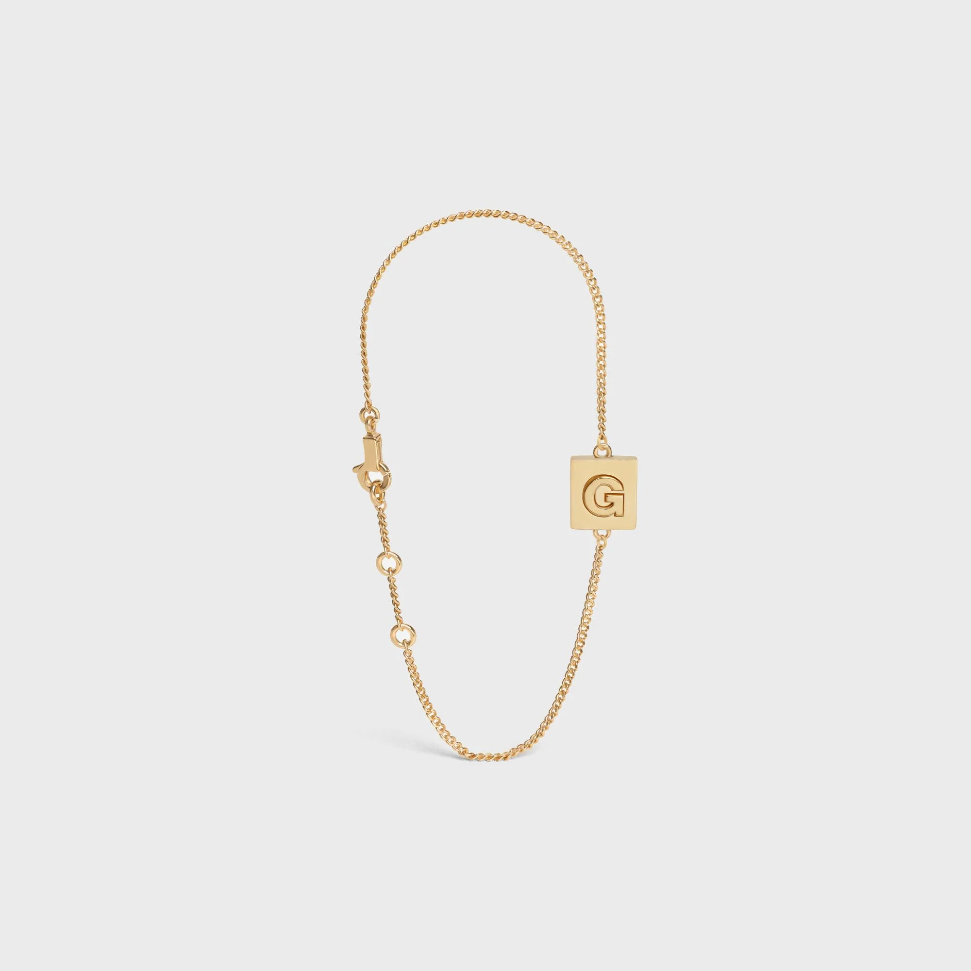 Alphabet G Bracelet - Gold