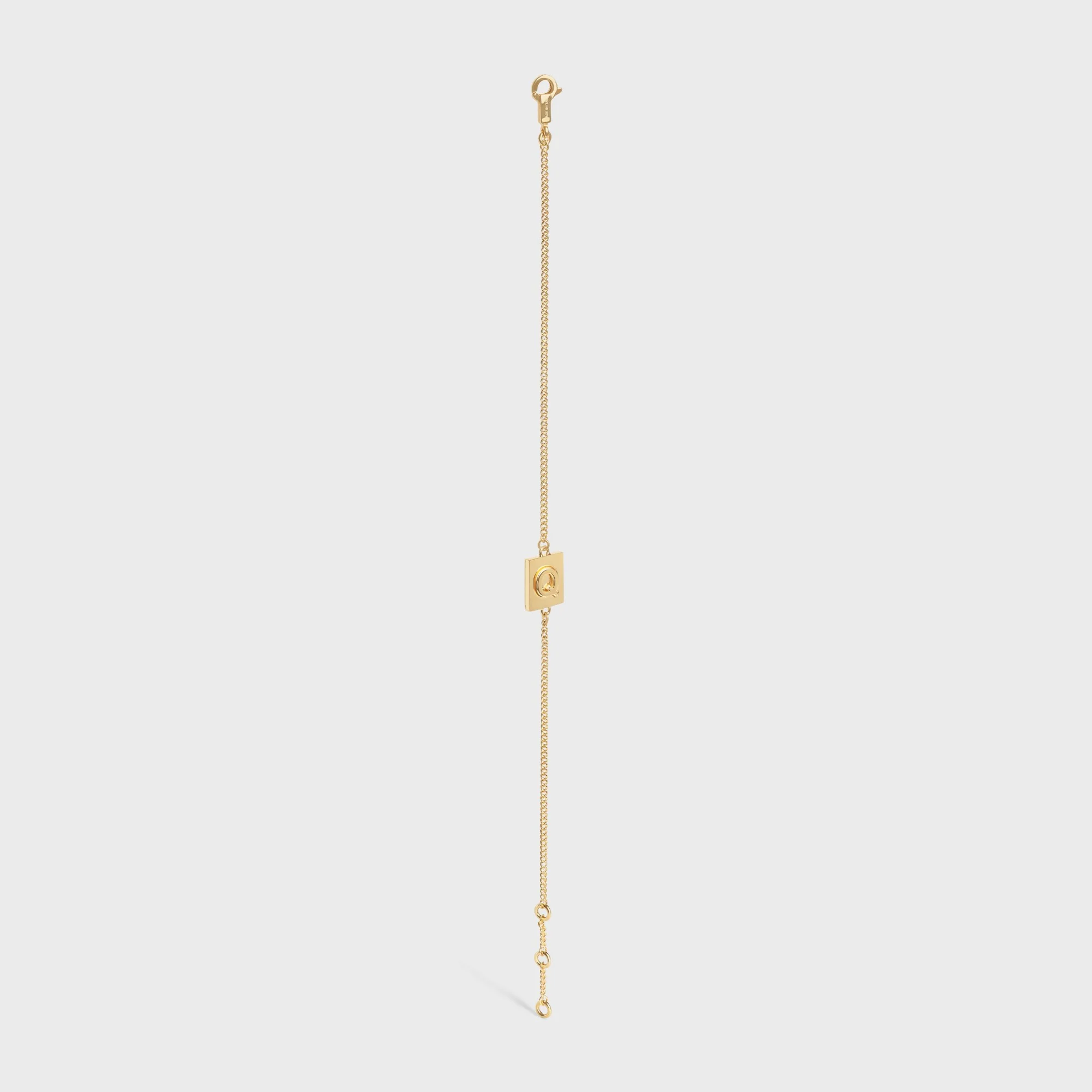 Alphabet Q Bracelet - Gold - Image 4