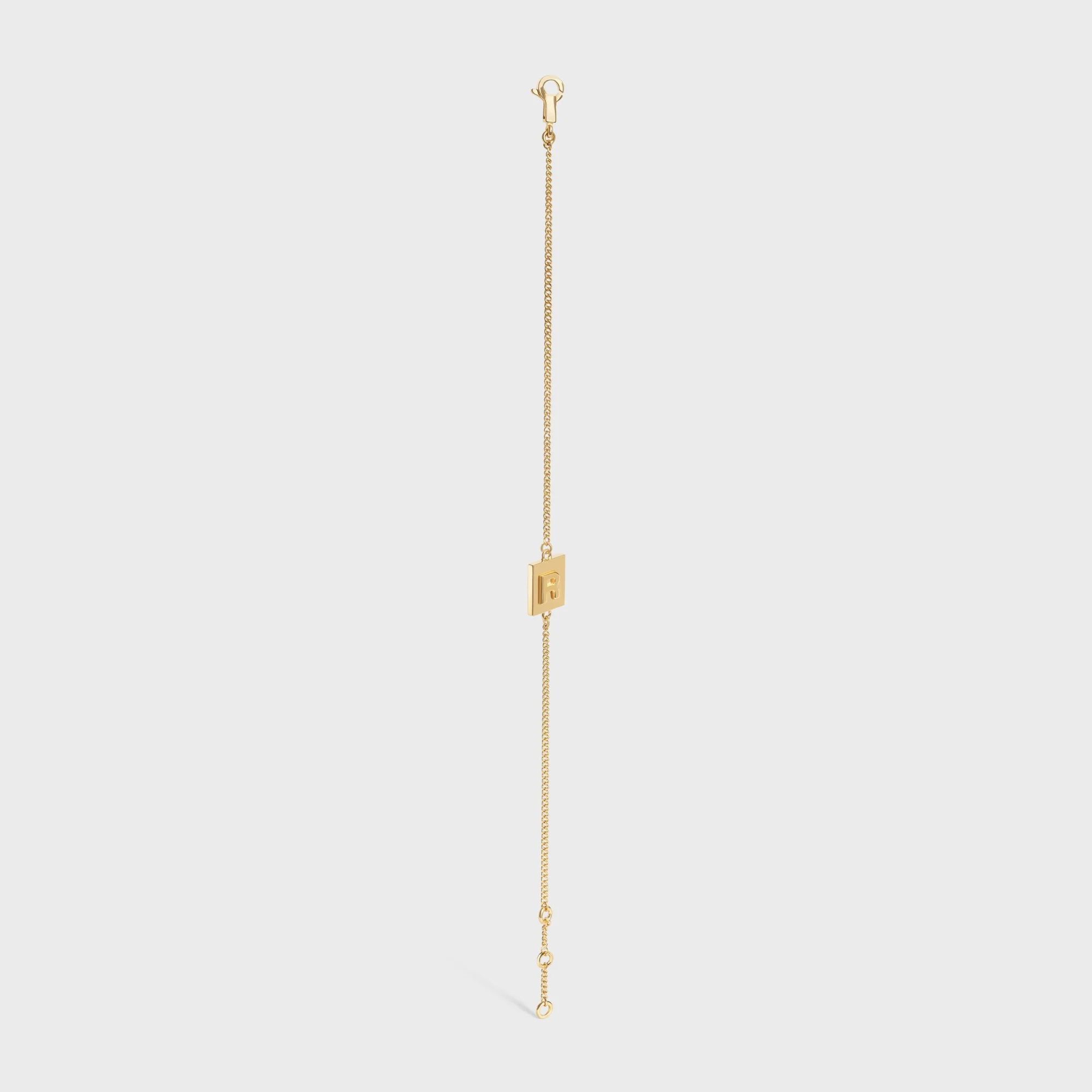 Alphabet R Bracelet - Gold - Image 3