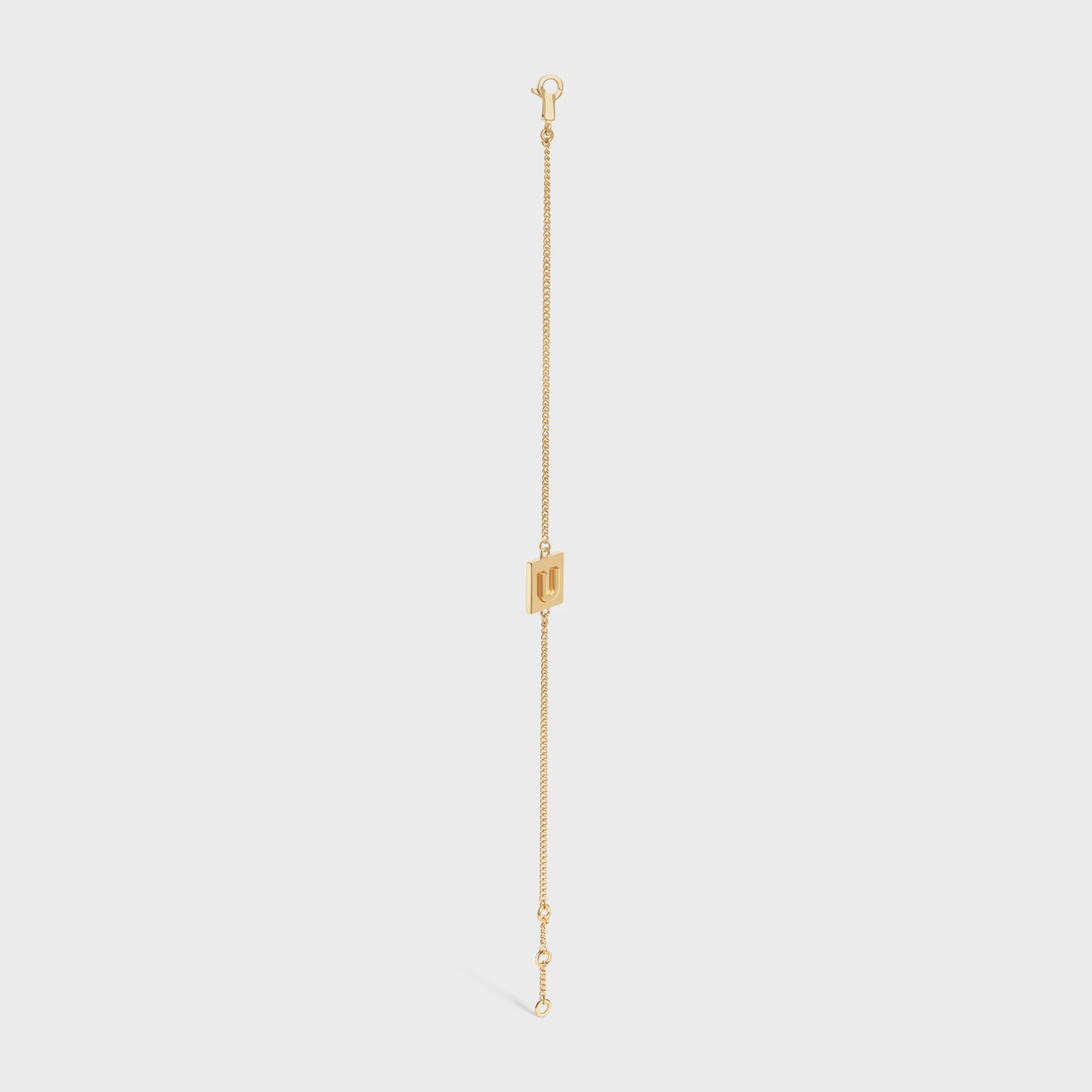 Alphabet U Bracelet - Gold - Image 3