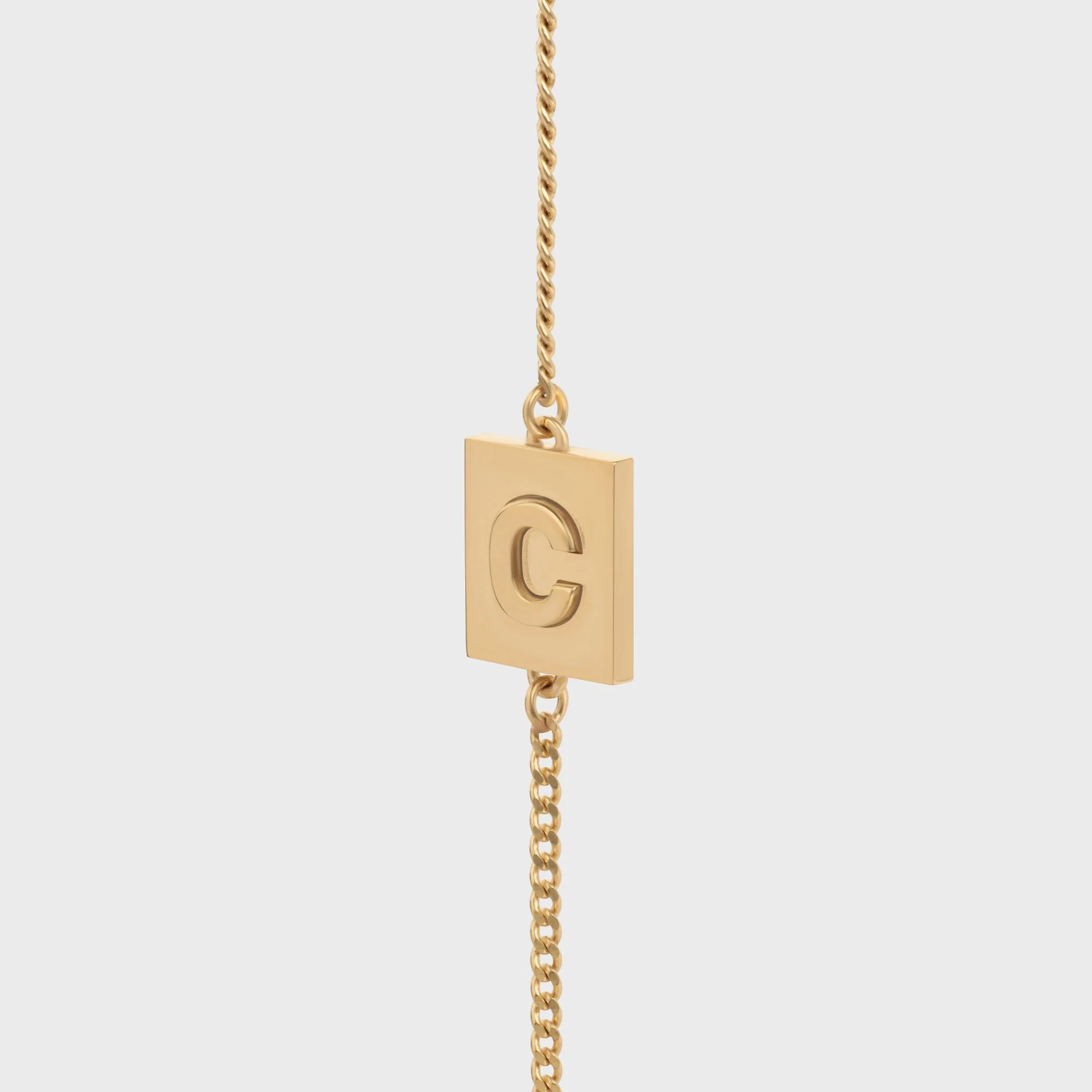 Alphabet C Bracelet - Gold - Image 4