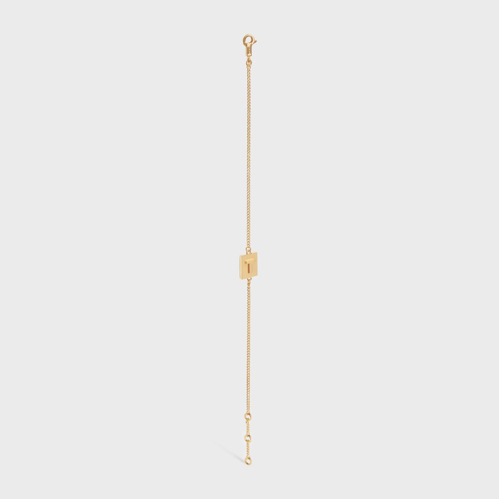 Alphabet T Bracelet - Gold - Image 3
