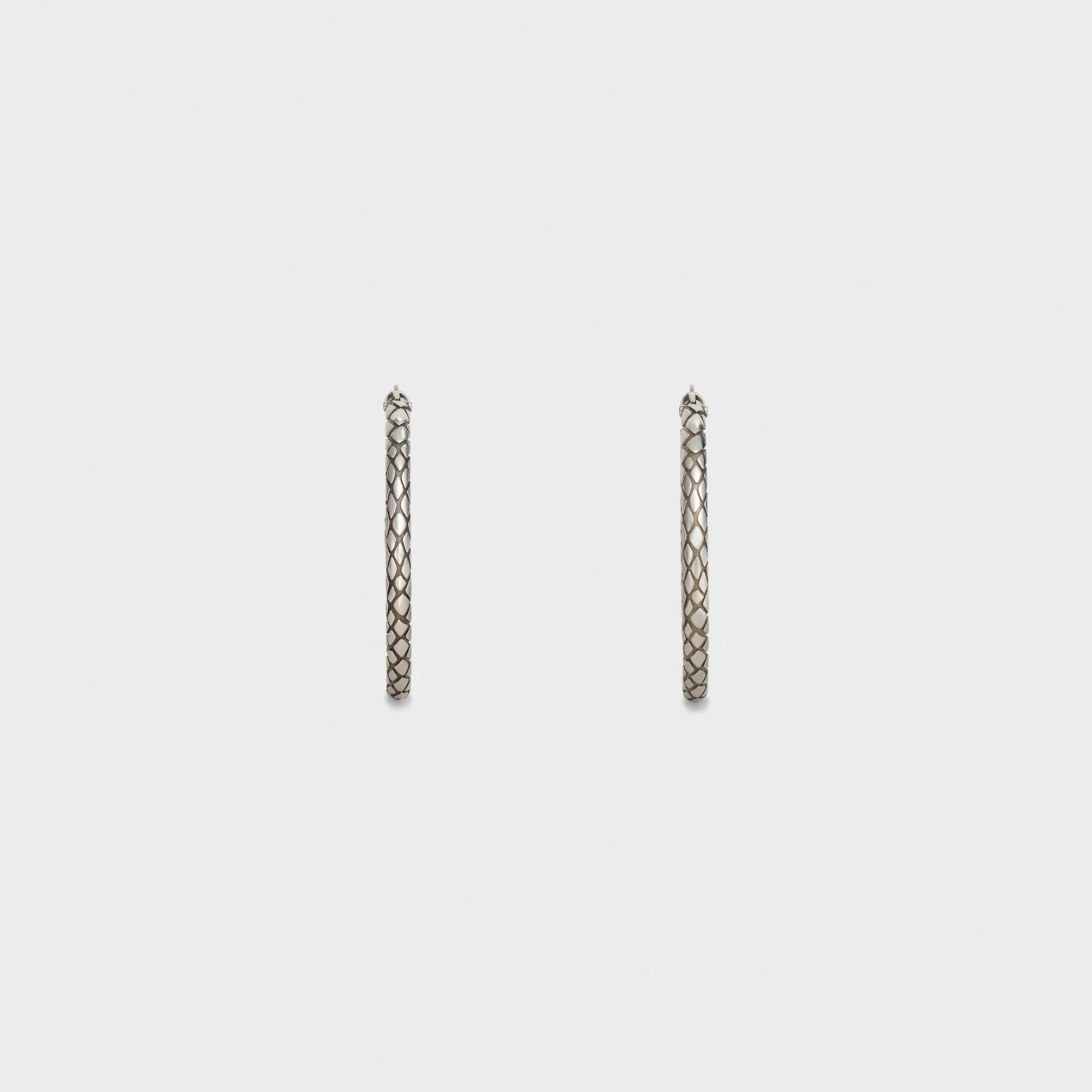 Celine Animals Bold Hoops - Vintage Silver - Image 3
