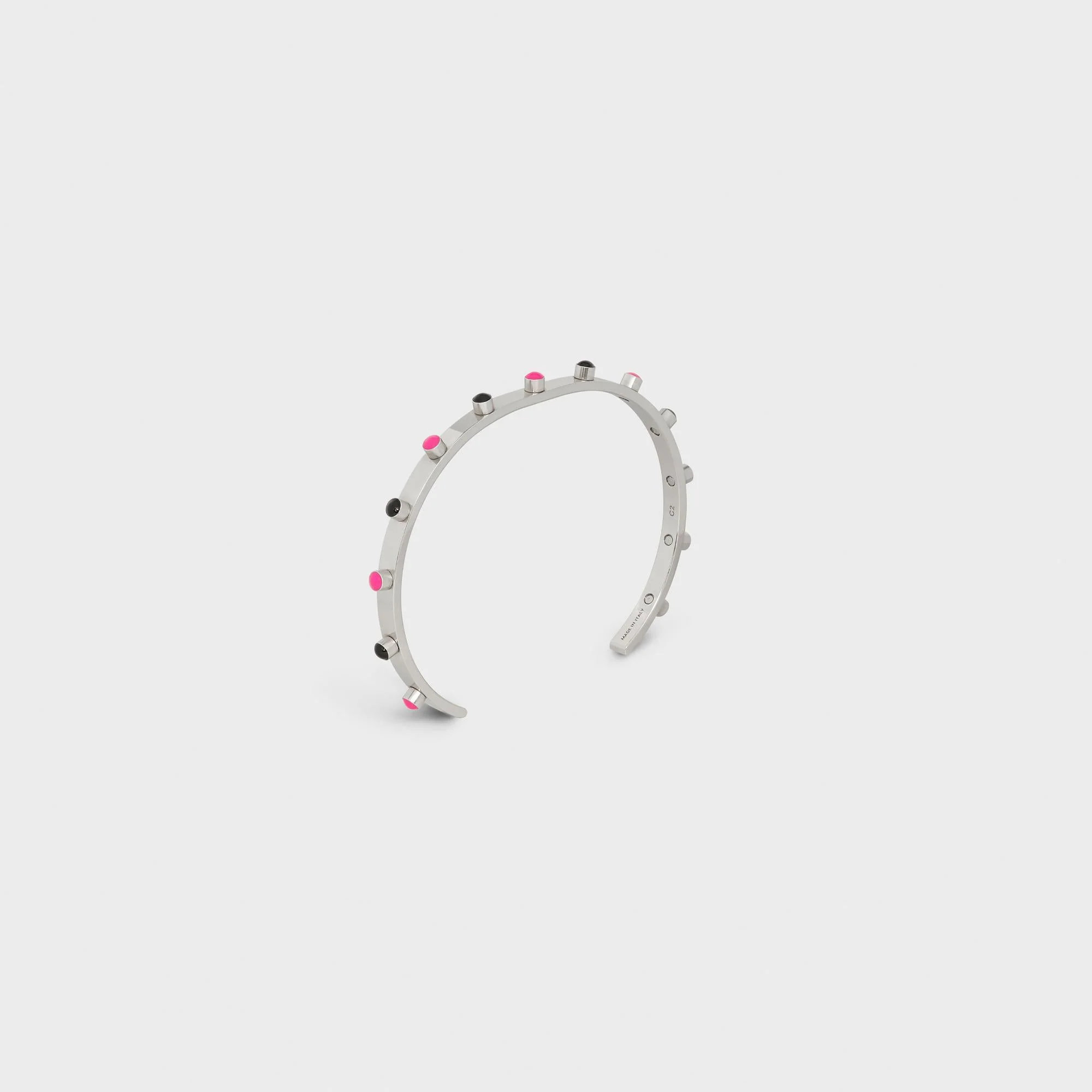 Technicolor Studs Bracelet - Black/Hot Pink - Image 2